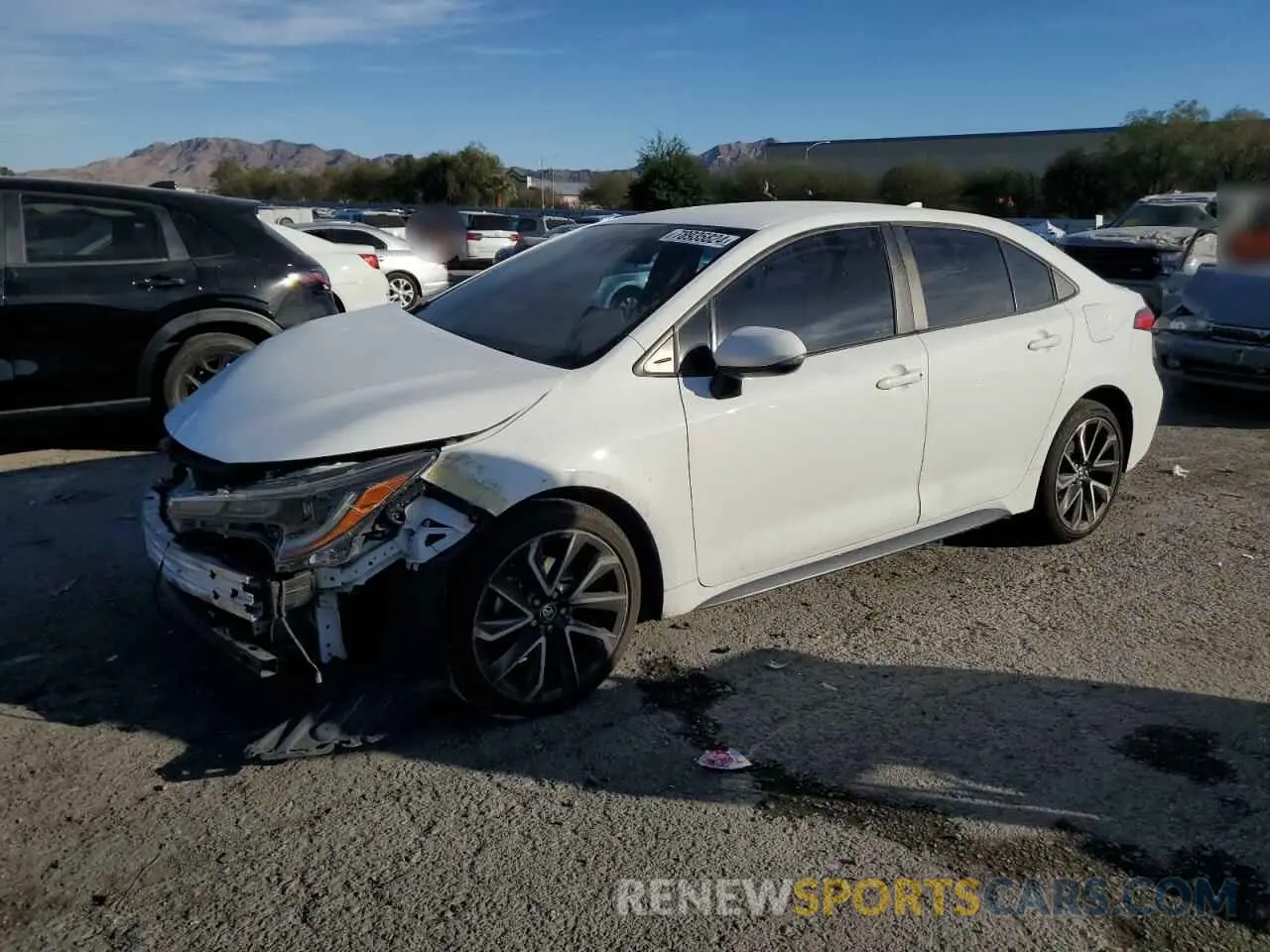 1 Photograph of a damaged car 5YFS4RCE9LP050320 TOYOTA COROLLA 2020