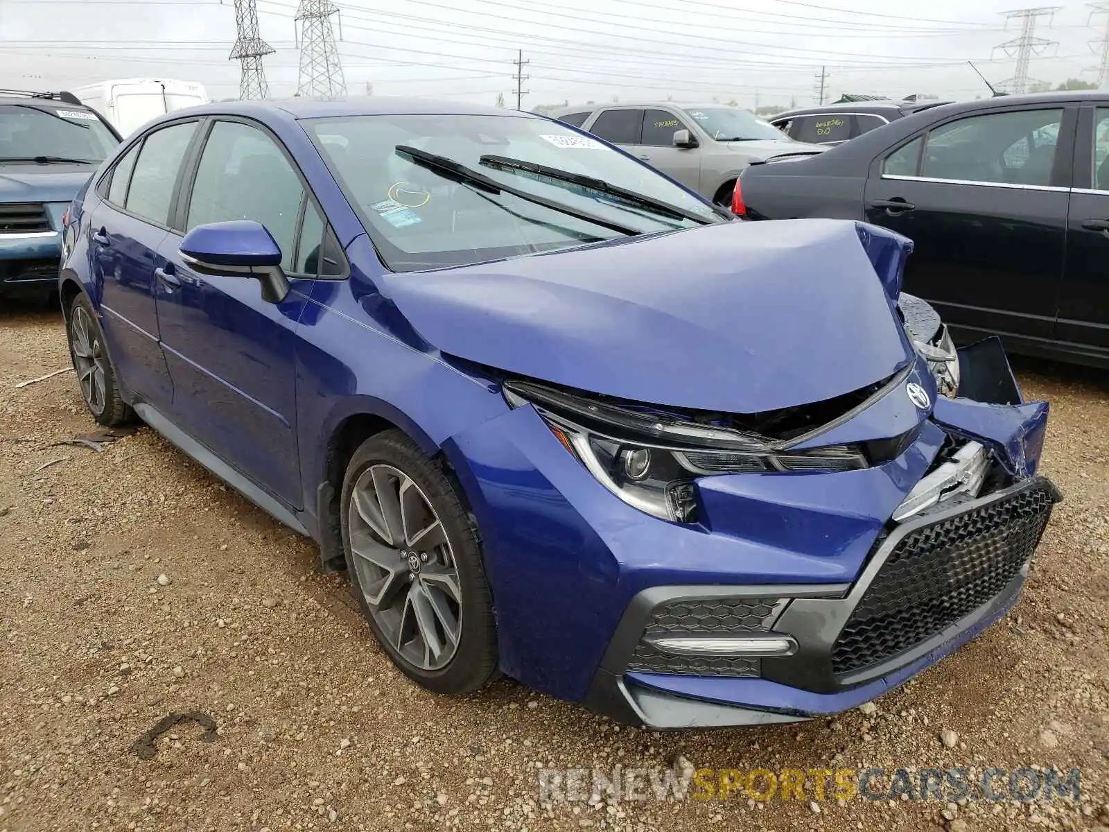 1 Photograph of a damaged car 5YFS4RCEXLP008108 TOYOTA COROLLA 2020