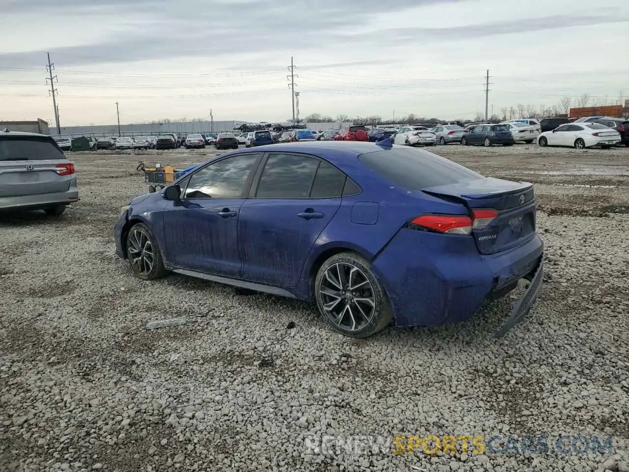 2 Photograph of a damaged car 5YFS4RCEXLP023174 TOYOTA COROLLA 2020