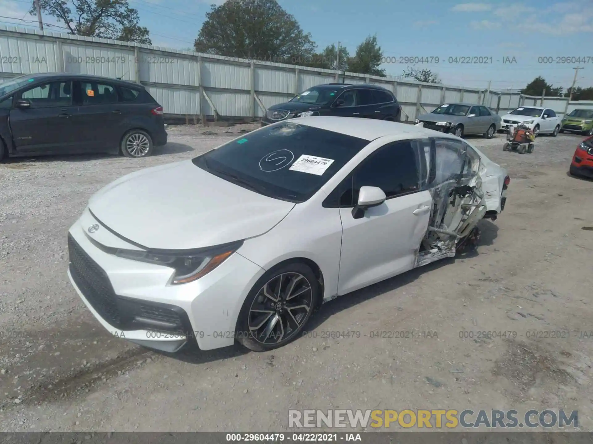 2 Photograph of a damaged car 5YFS4RCEXLP026706 TOYOTA COROLLA 2020