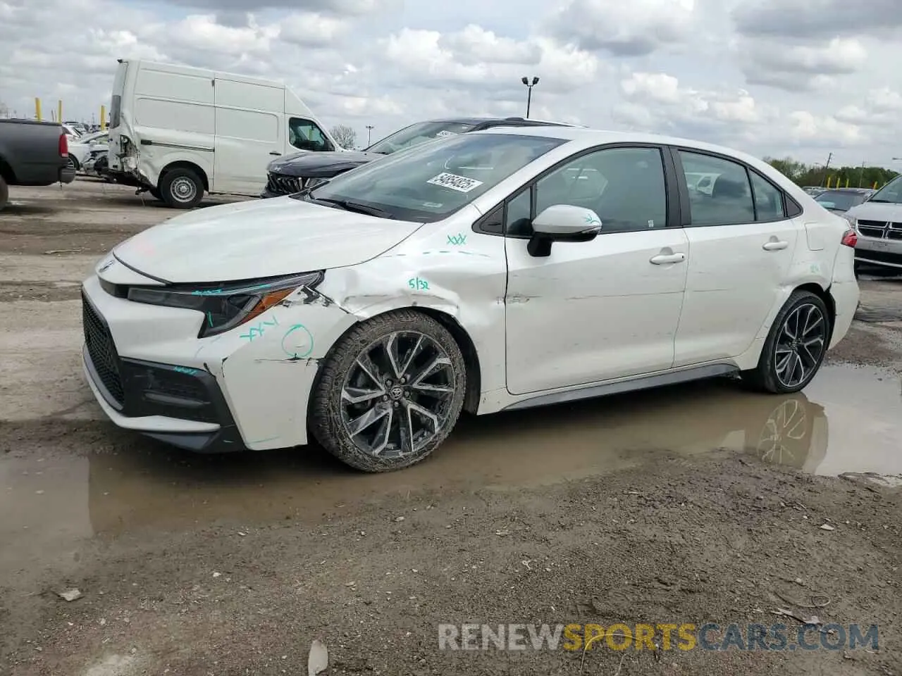 1 Photograph of a damaged car 5YFS4RCEXLP030979 TOYOTA COROLLA 2020