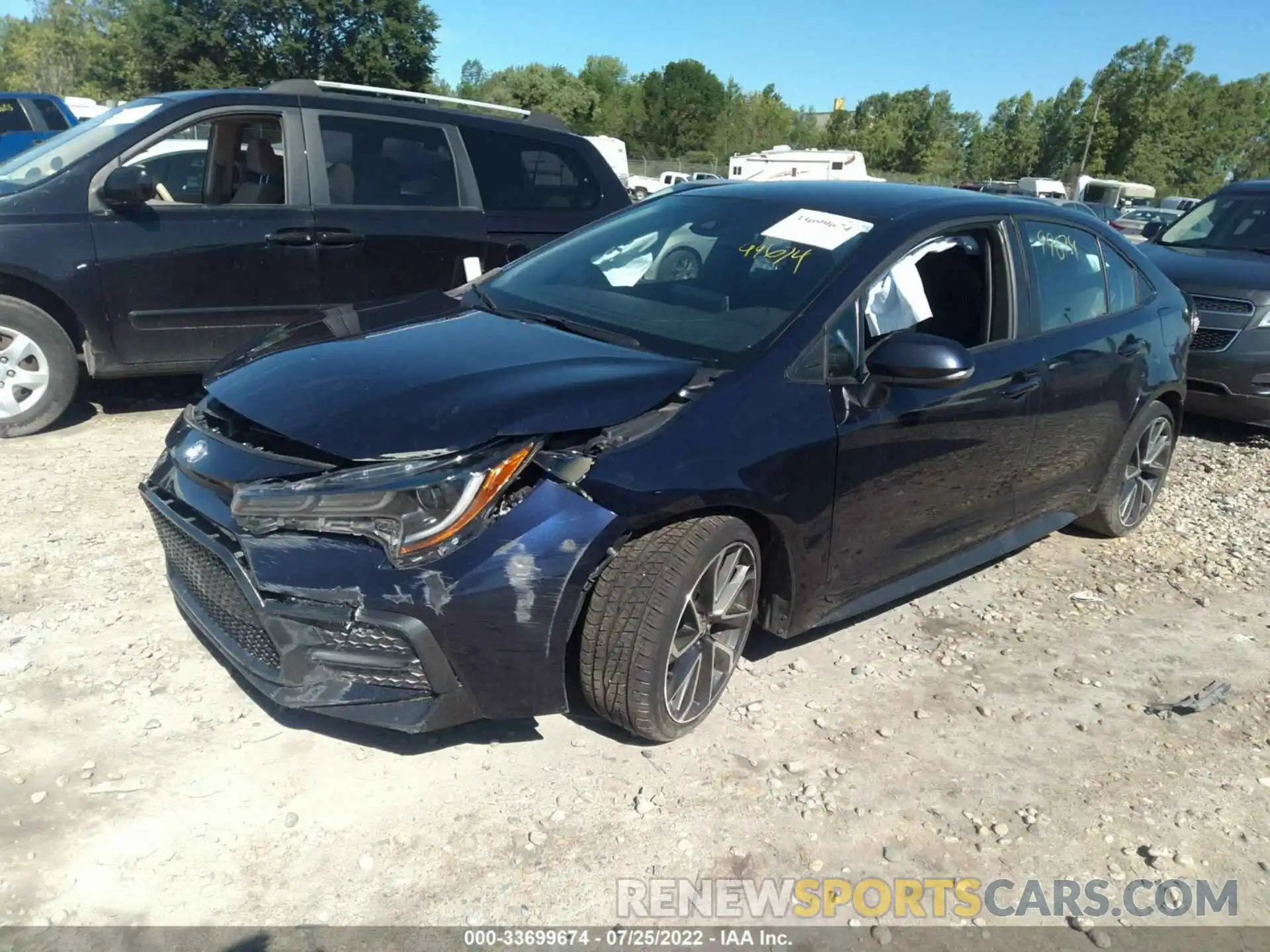 2 Photograph of a damaged car 5YFS4RCEXLP034157 TOYOTA COROLLA 2020