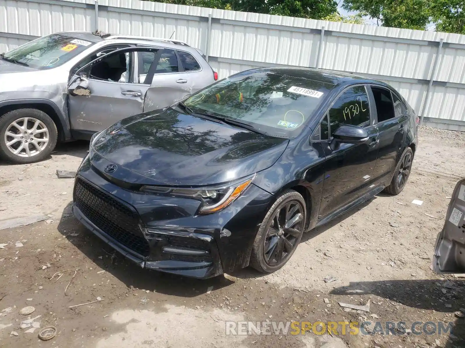 2 Photograph of a damaged car 5YFS4RCEXLP035762 TOYOTA COROLLA 2020