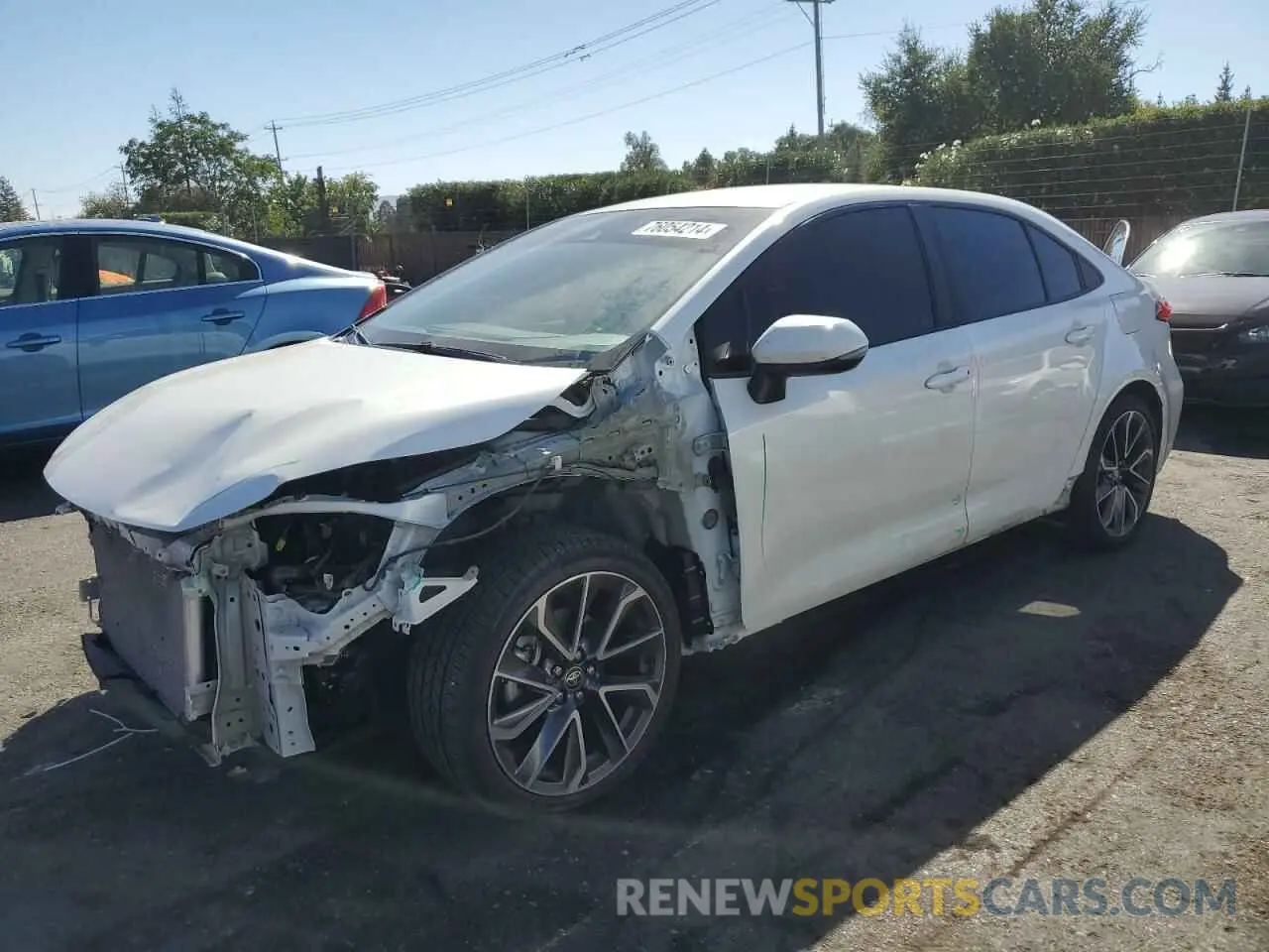 1 Photograph of a damaged car 5YFS4RCEXLP039696 TOYOTA COROLLA 2020