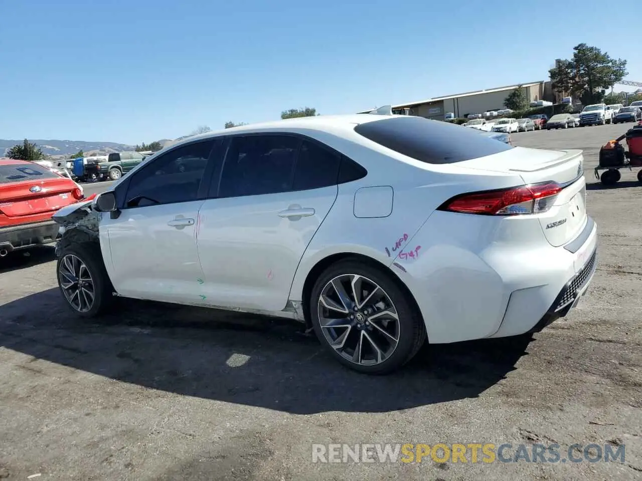 2 Photograph of a damaged car 5YFS4RCEXLP039696 TOYOTA COROLLA 2020