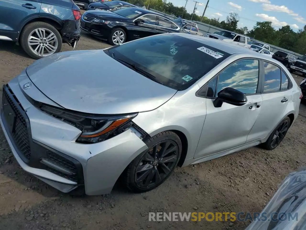 1 Photograph of a damaged car 5YFS4RCEXLP043280 TOYOTA COROLLA 2020