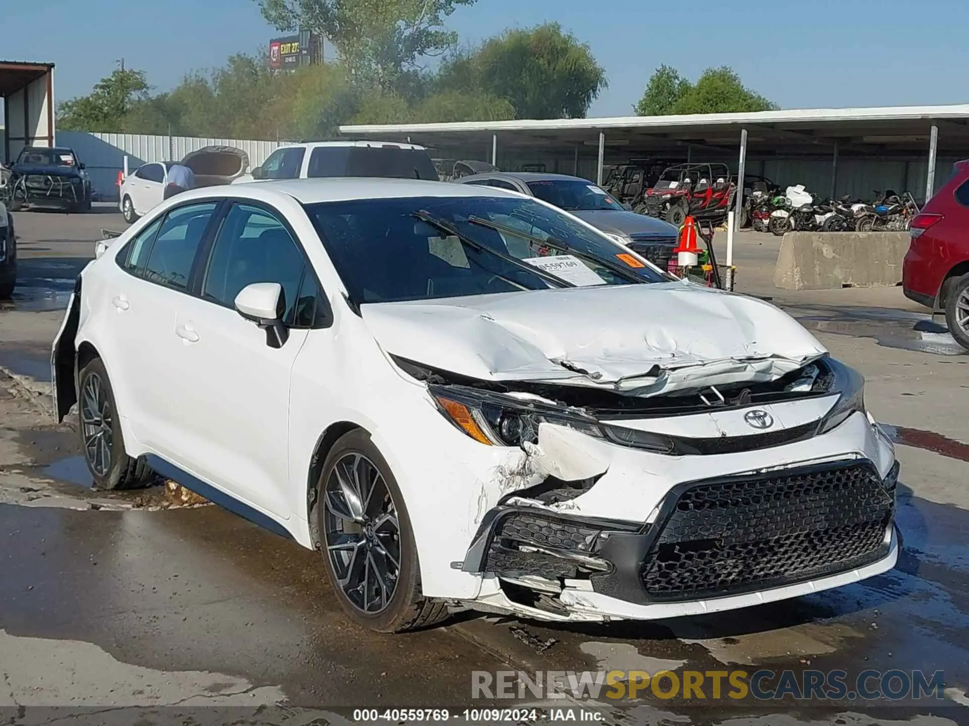 1 Photograph of a damaged car 5YFS4RCEXLP047281 TOYOTA COROLLA 2020