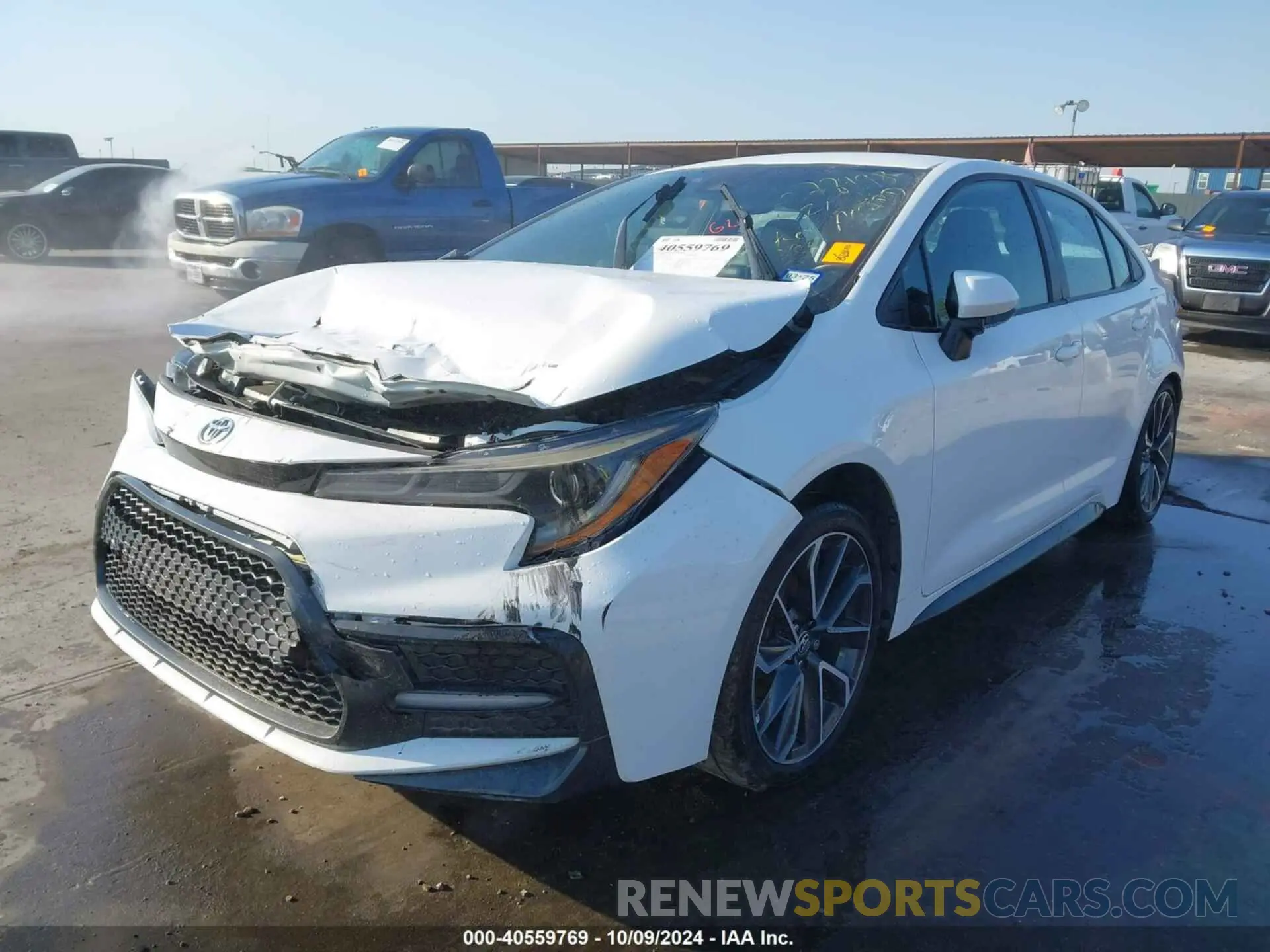 2 Photograph of a damaged car 5YFS4RCEXLP047281 TOYOTA COROLLA 2020