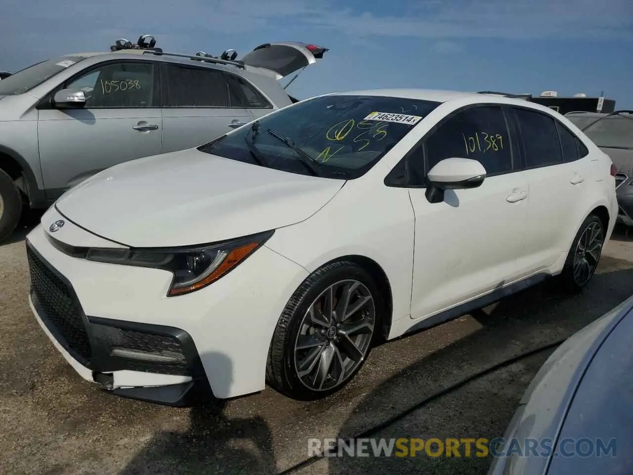 1 Photograph of a damaged car 5YFS4RCEXLP047846 TOYOTA COROLLA 2020
