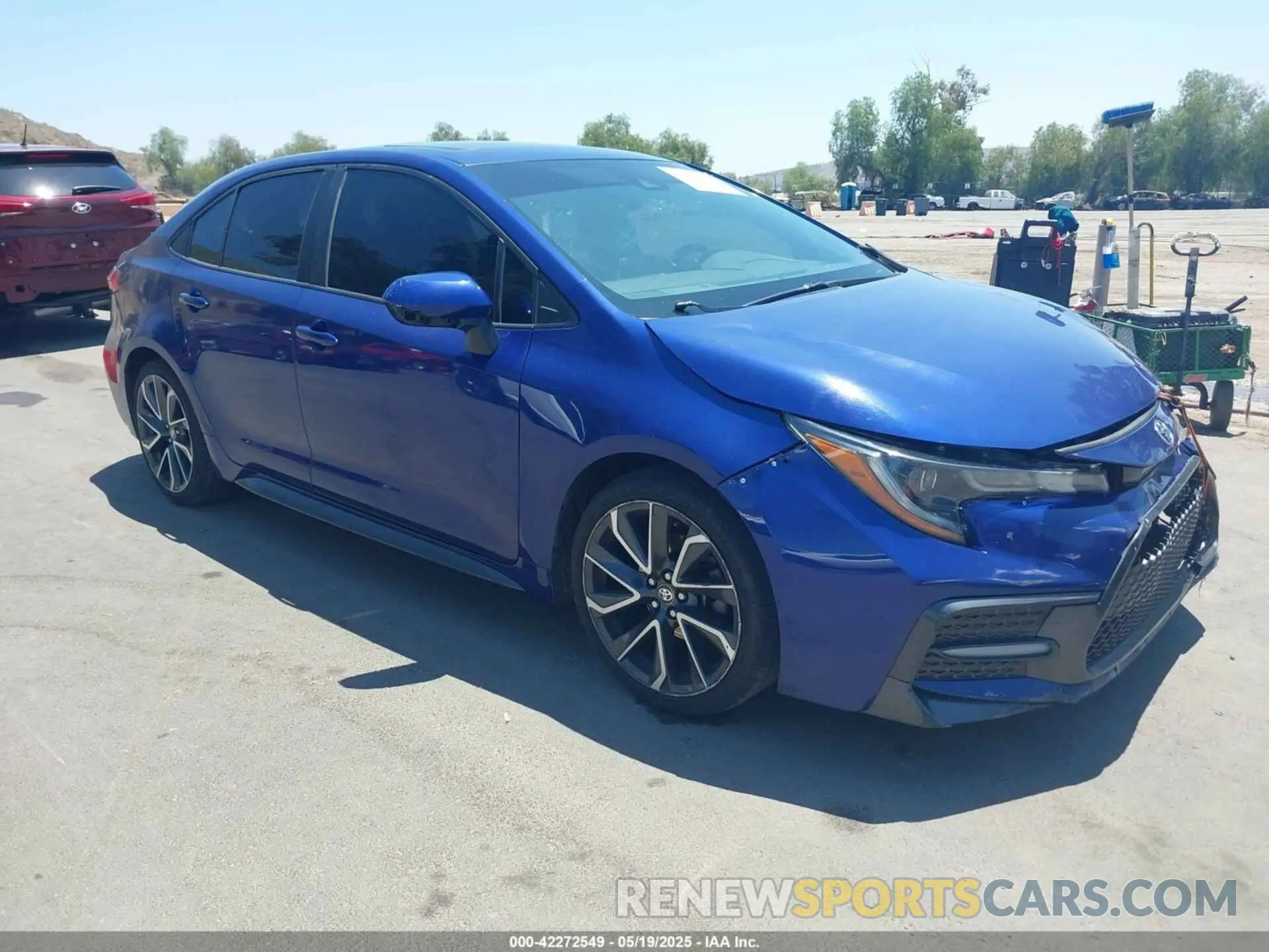 1 Photograph of a damaged car 5YFT4RCE1LP039347 TOYOTA COROLLA 2020