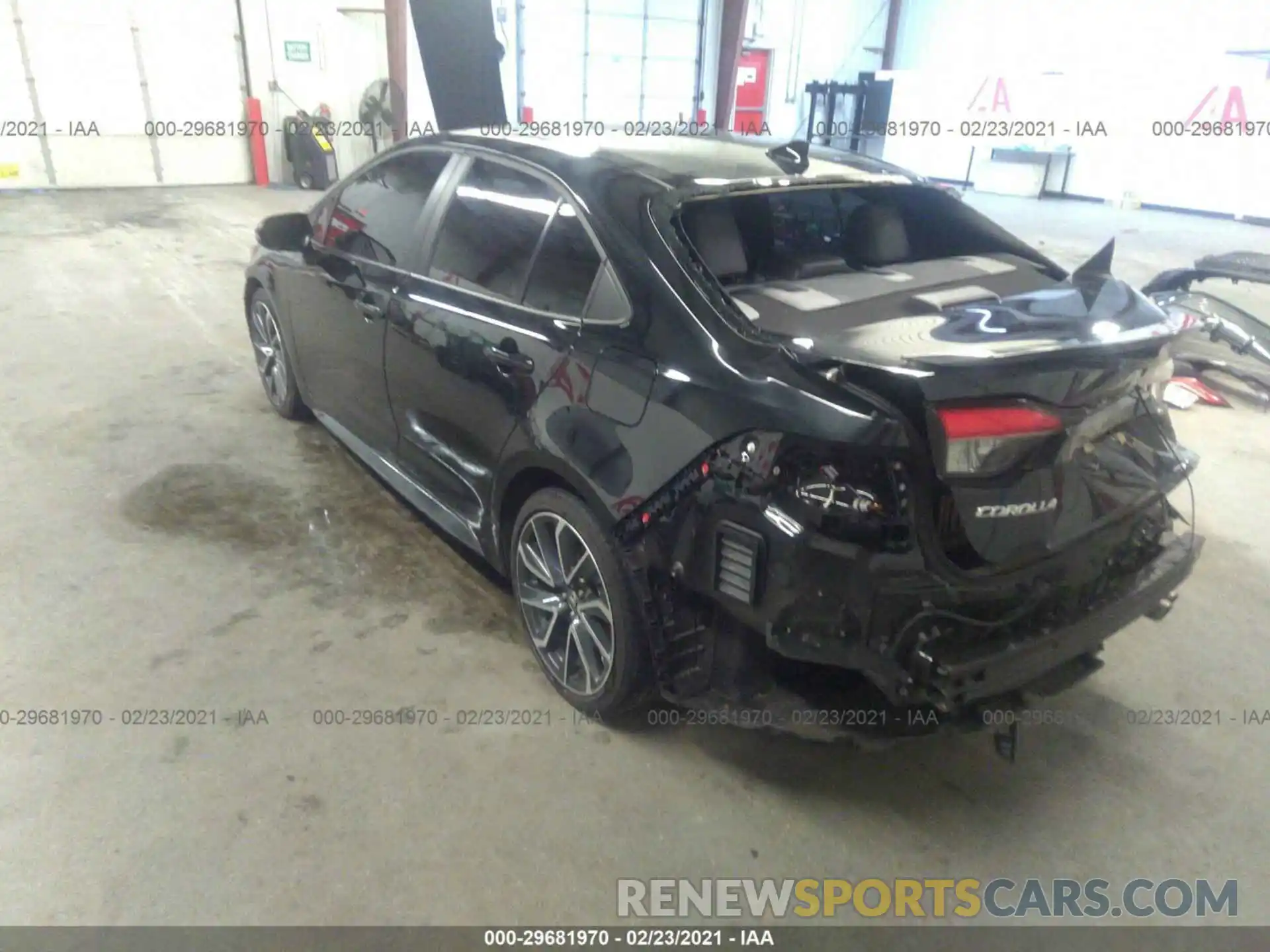 3 Photograph of a damaged car 5YFT4RCE2LP018684 TOYOTA COROLLA 2020