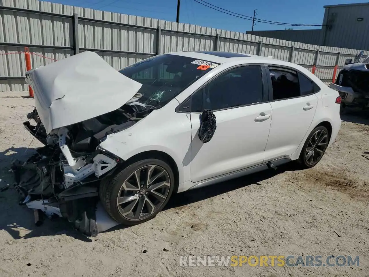 1 Photograph of a damaged car 5YFT4RCE4LP038600 TOYOTA COROLLA 2020