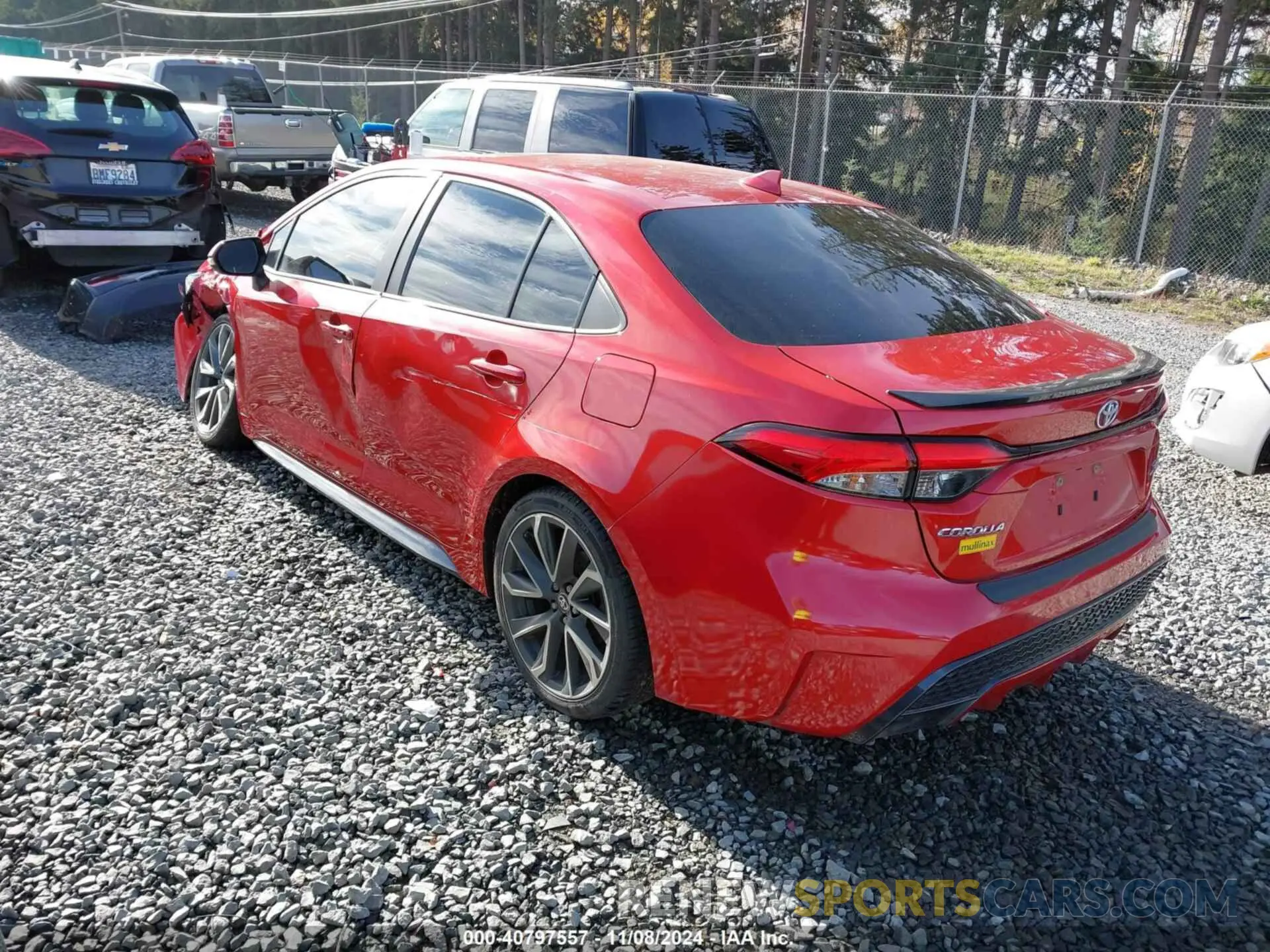 3 Photograph of a damaged car 5YFT4RCE8LP004062 TOYOTA COROLLA 2020