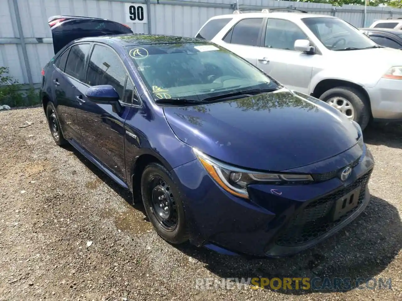 1 Photograph of a damaged car JTDBBRBE3LJ005269 TOYOTA COROLLA 2020