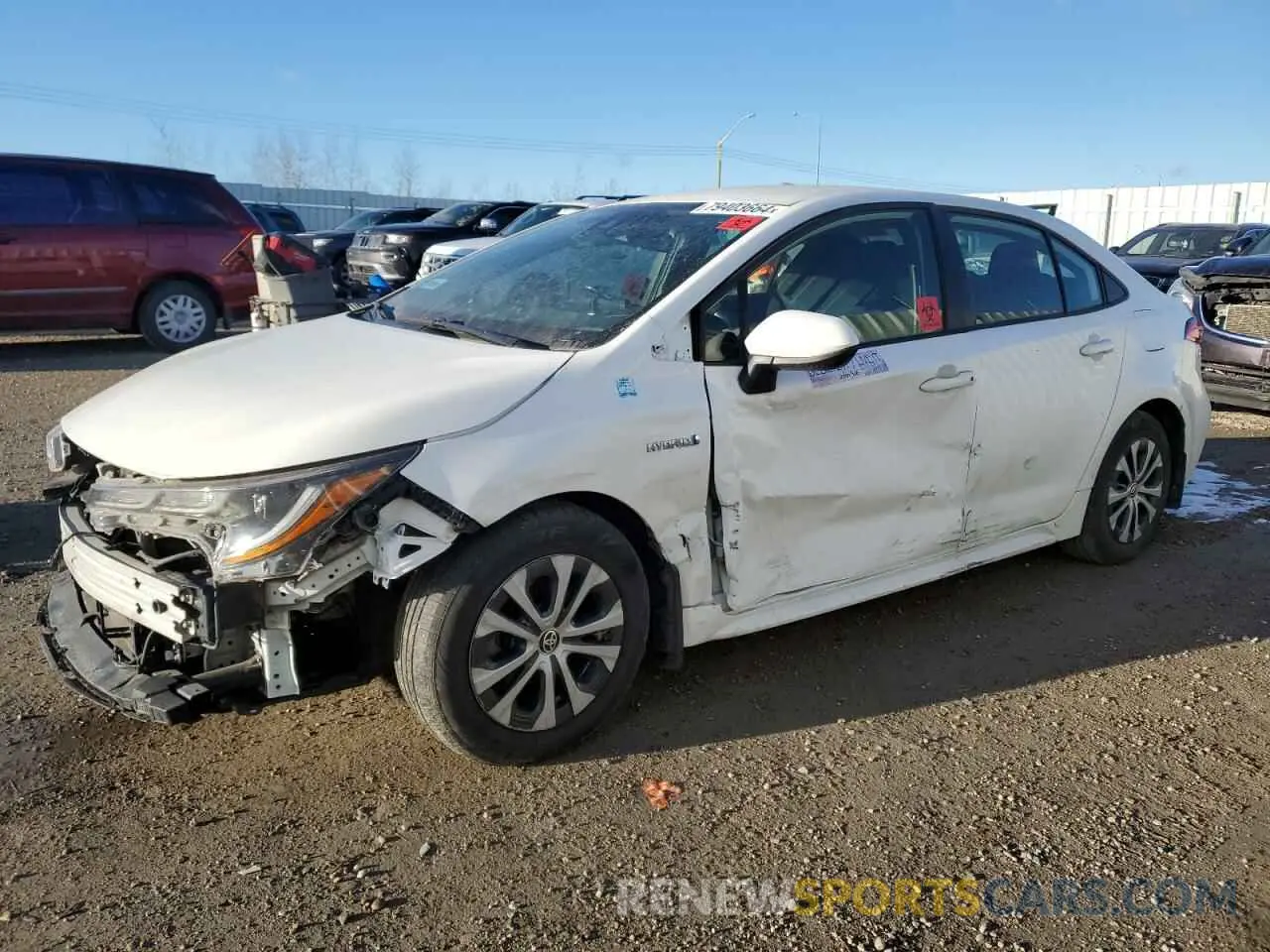 1 Photograph of a damaged car JTDBBRBE6LJ012717 TOYOTA COROLLA 2020
