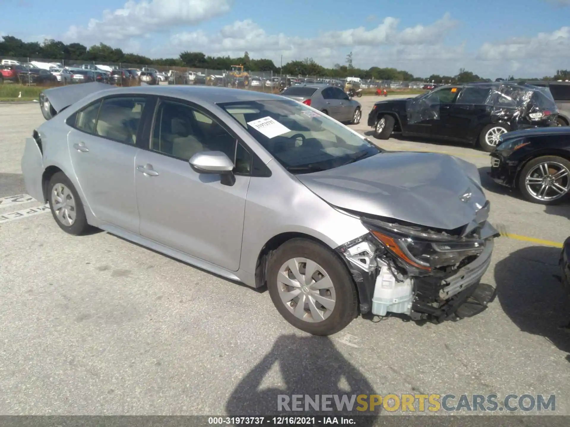 1 Photograph of a damaged car JTDDPRAE1LJ065904 TOYOTA COROLLA 2020