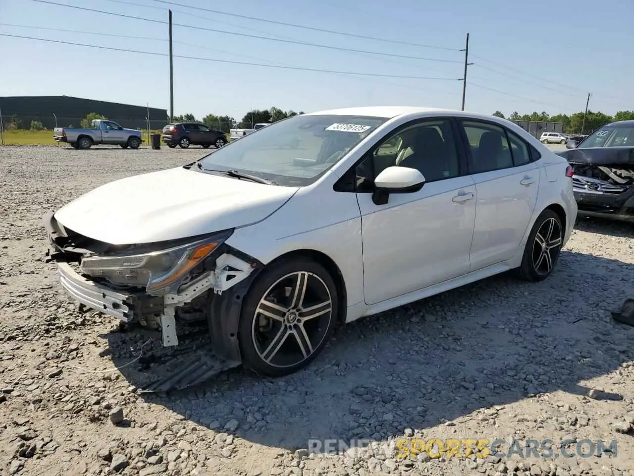 1 Photograph of a damaged car JTDDPRAE2LJ010197 TOYOTA COROLLA 2020