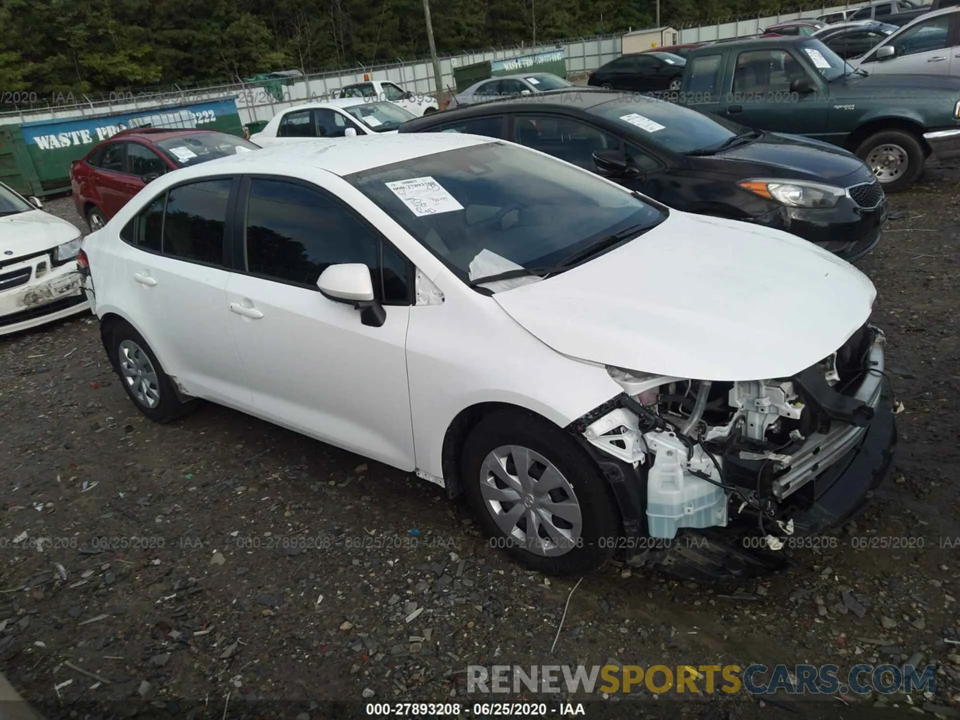 1 Photograph of a damaged car JTDDPRAE2LJ015075 TOYOTA COROLLA 2020