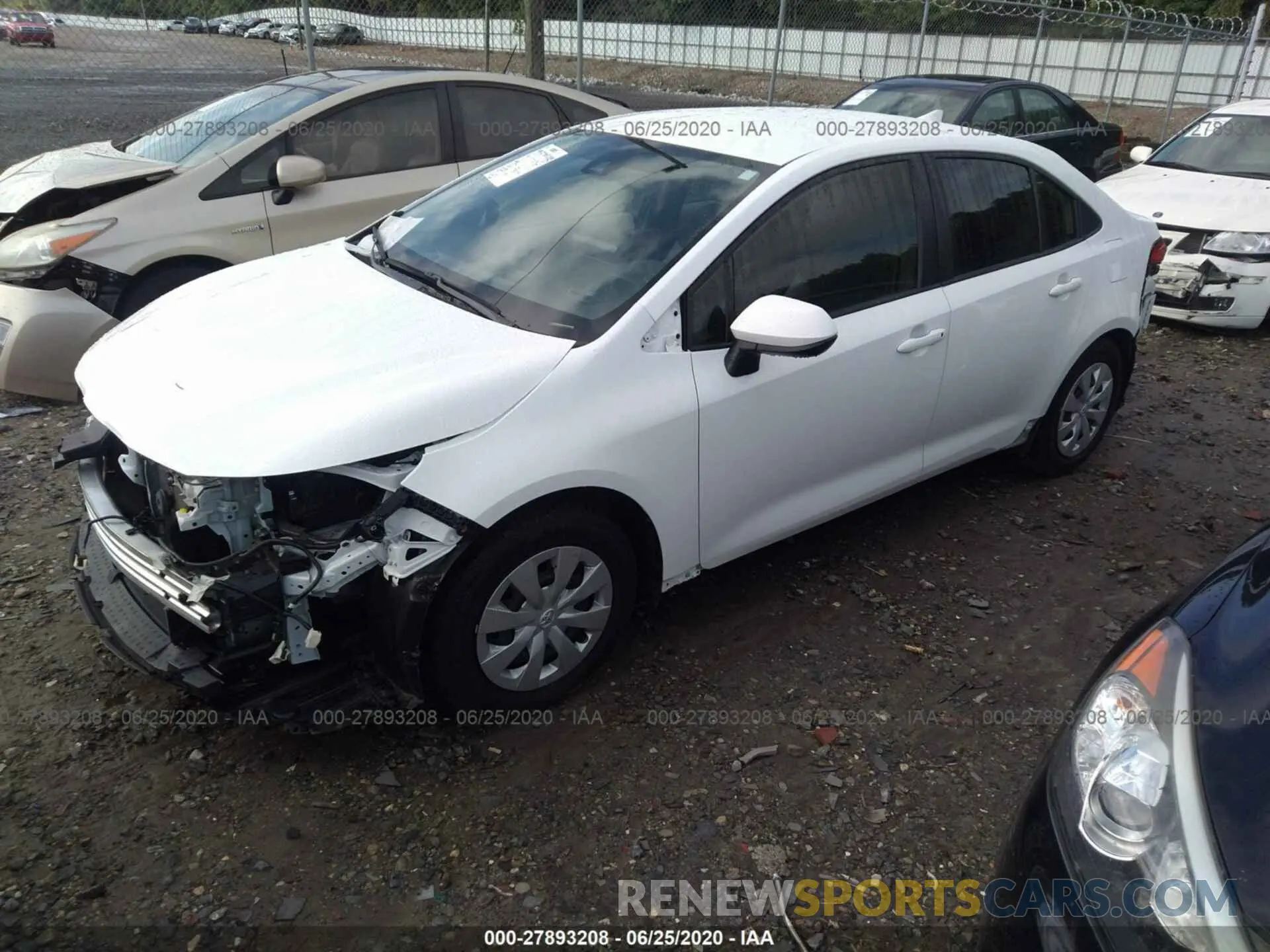 2 Photograph of a damaged car JTDDPRAE2LJ015075 TOYOTA COROLLA 2020