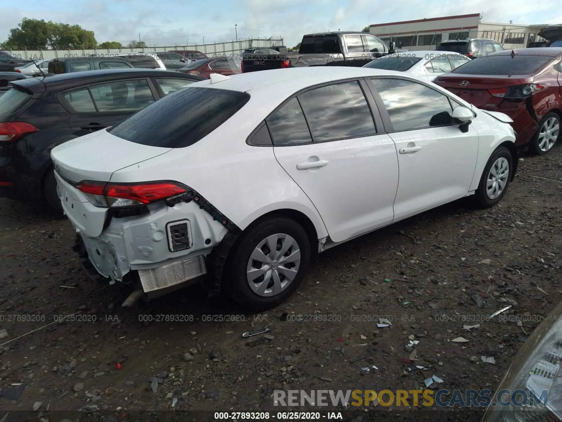 4 Photograph of a damaged car JTDDPRAE2LJ015075 TOYOTA COROLLA 2020