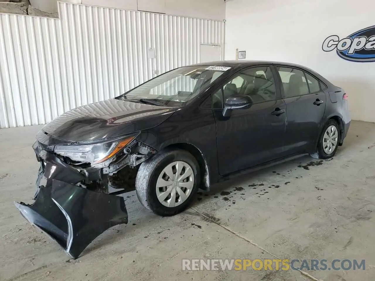 1 Photograph of a damaged car JTDDPRAE2LJ108727 TOYOTA COROLLA 2020