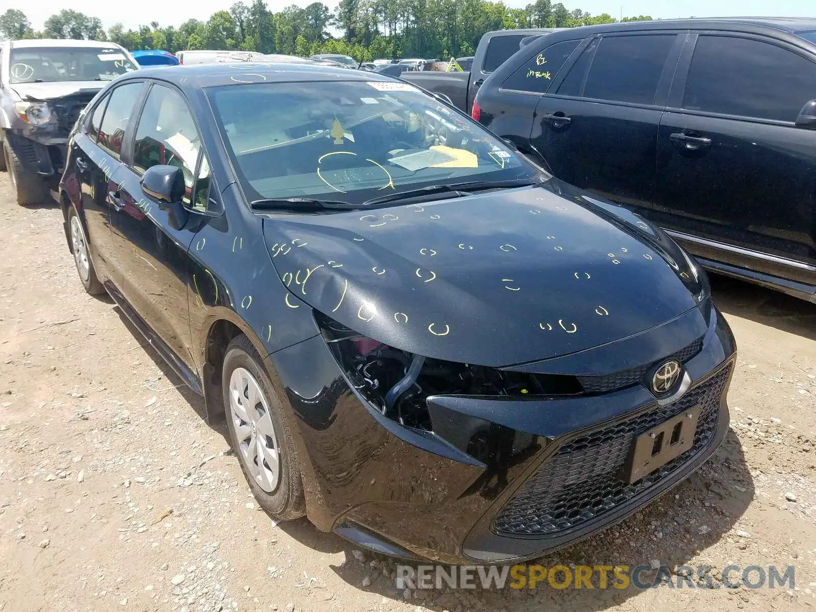 1 Photograph of a damaged car JTDDPRAE3LJ026778 TOYOTA COROLLA 2020