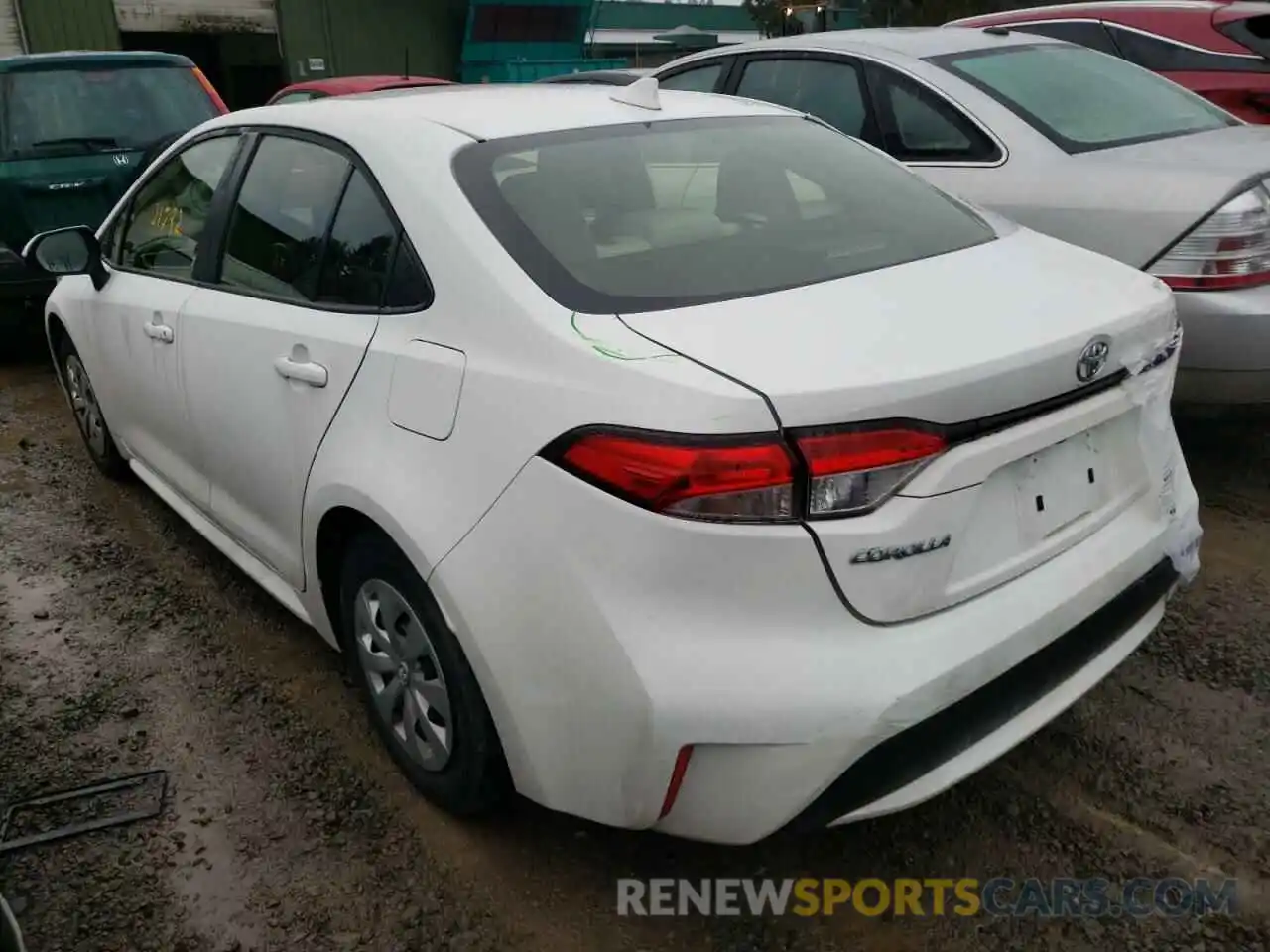 3 Photograph of a damaged car JTDDPRAE4LJ008032 TOYOTA COROLLA 2020