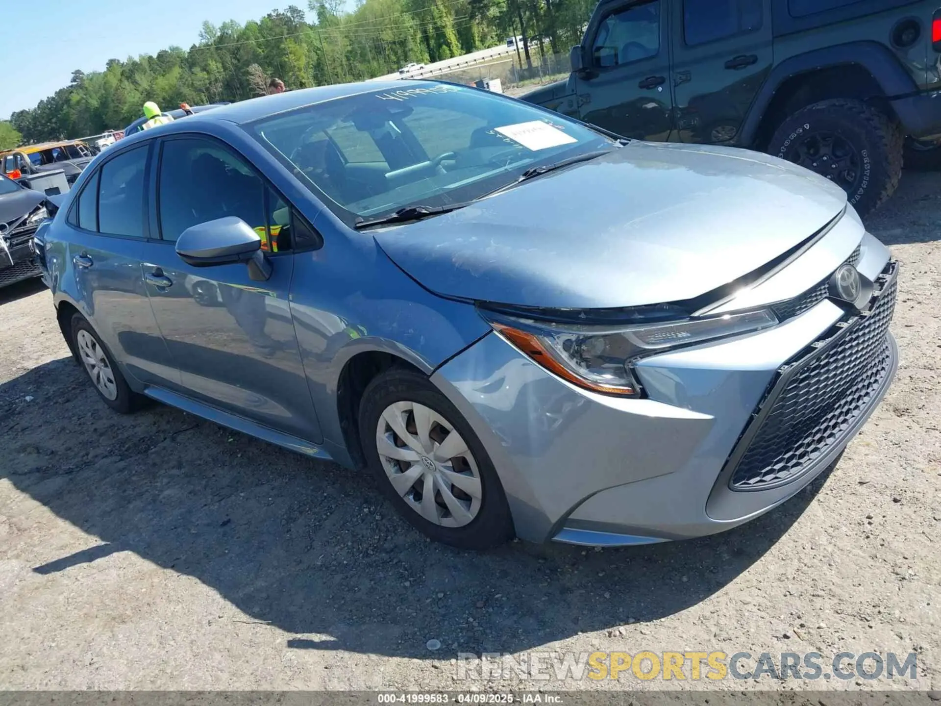1 Photograph of a damaged car JTDDPRAE4LJ015451 TOYOTA COROLLA 2020