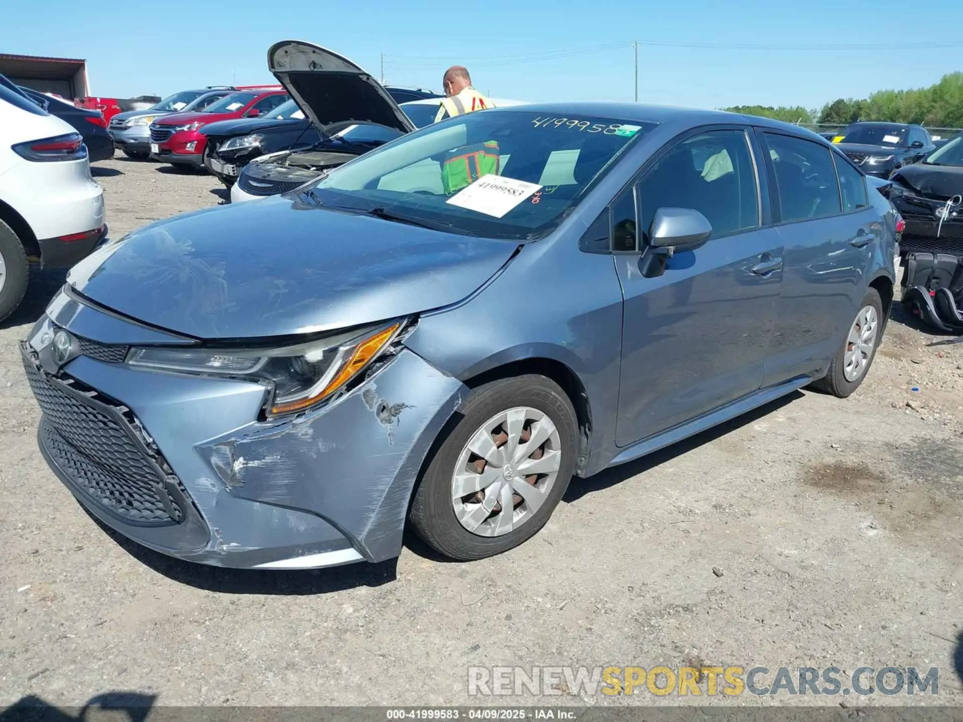 2 Photograph of a damaged car JTDDPRAE4LJ015451 TOYOTA COROLLA 2020