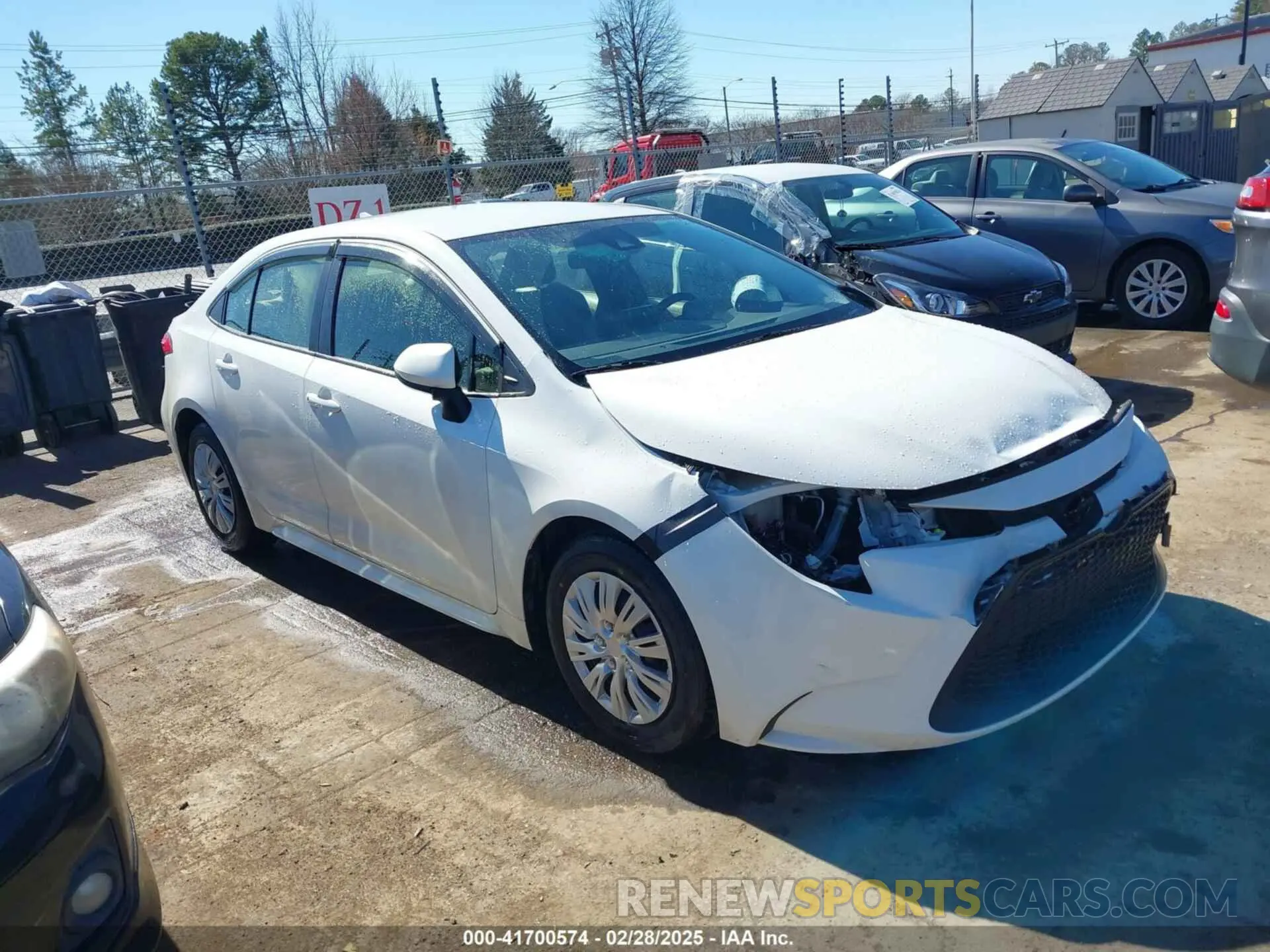 1 Photograph of a damaged car JTDDPRAE6LJ082763 TOYOTA COROLLA 2020
