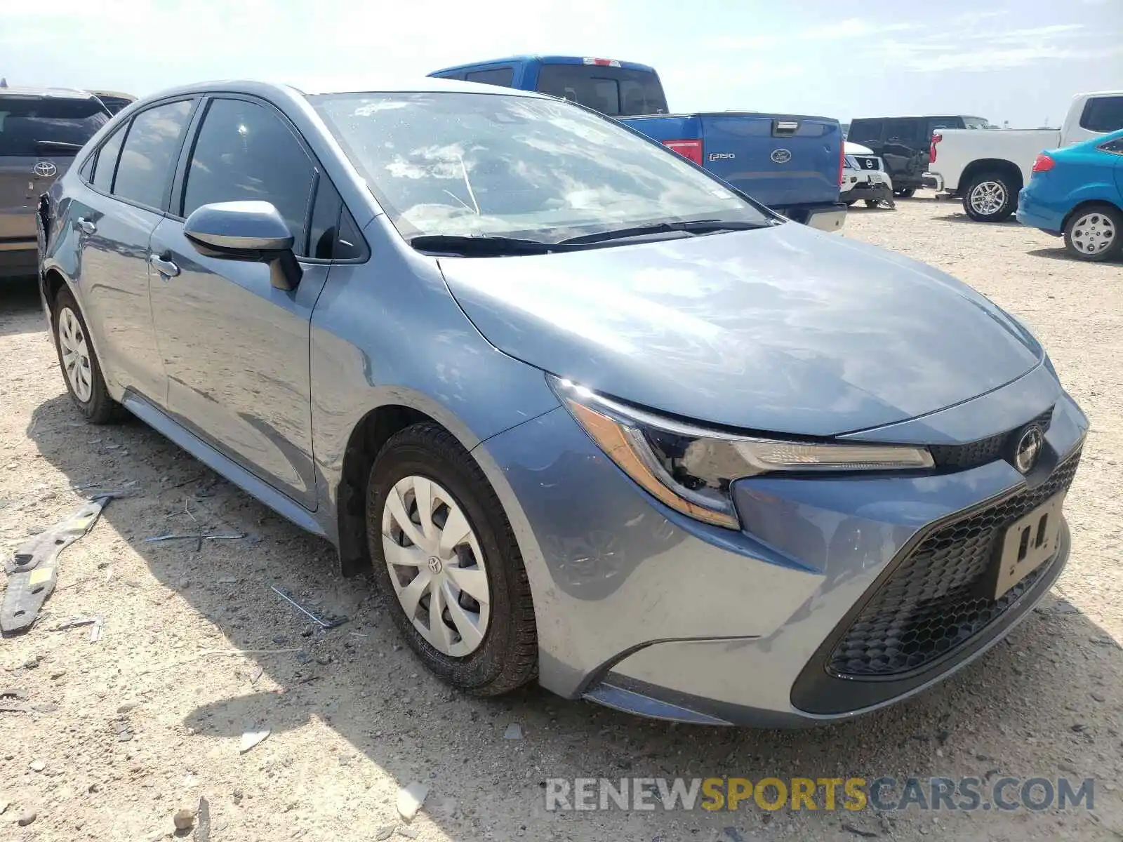 1 Photograph of a damaged car JTDDPRAE6LJ114465 TOYOTA COROLLA 2020