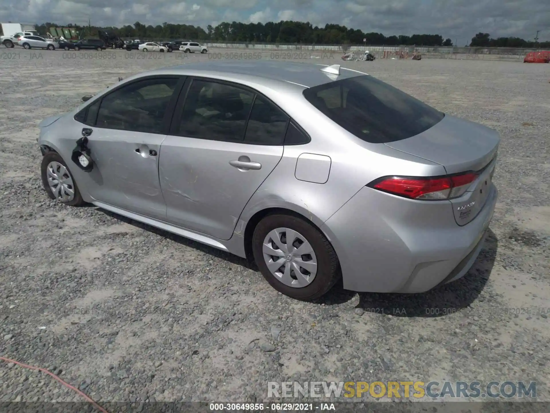 3 Photograph of a damaged car JTDDPRAE7LJ058844 TOYOTA COROLLA 2020