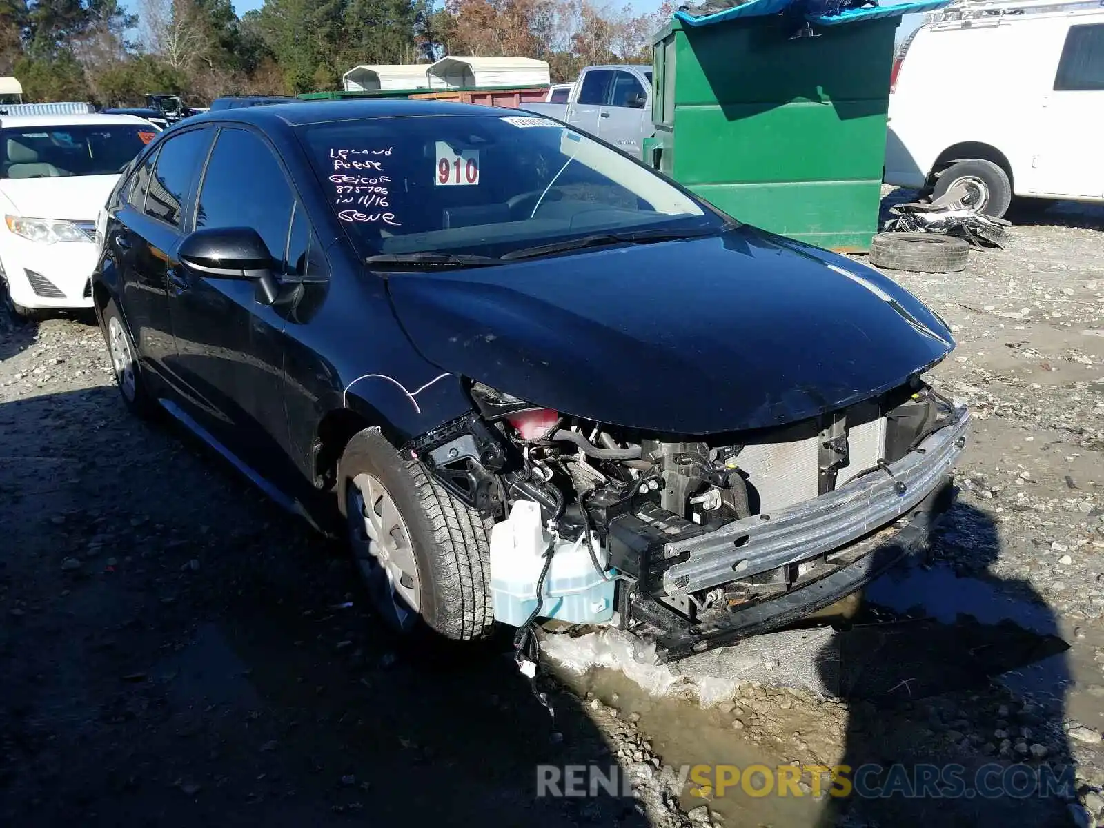 1 Photograph of a damaged car JTDDPRAE8LJ001553 TOYOTA COROLLA 2020