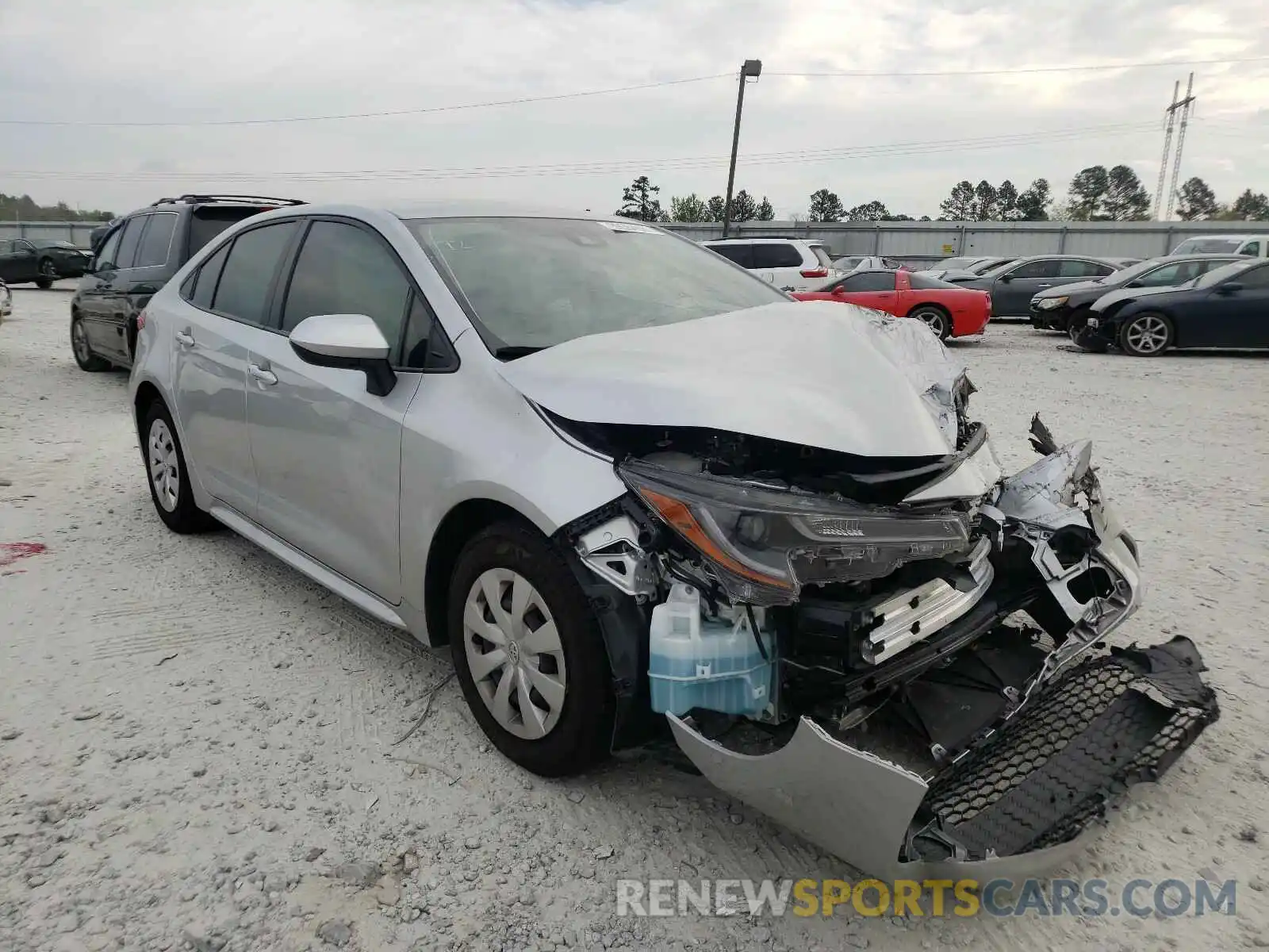 1 Photograph of a damaged car JTDDPRAE9LJ071255 TOYOTA COROLLA 2020