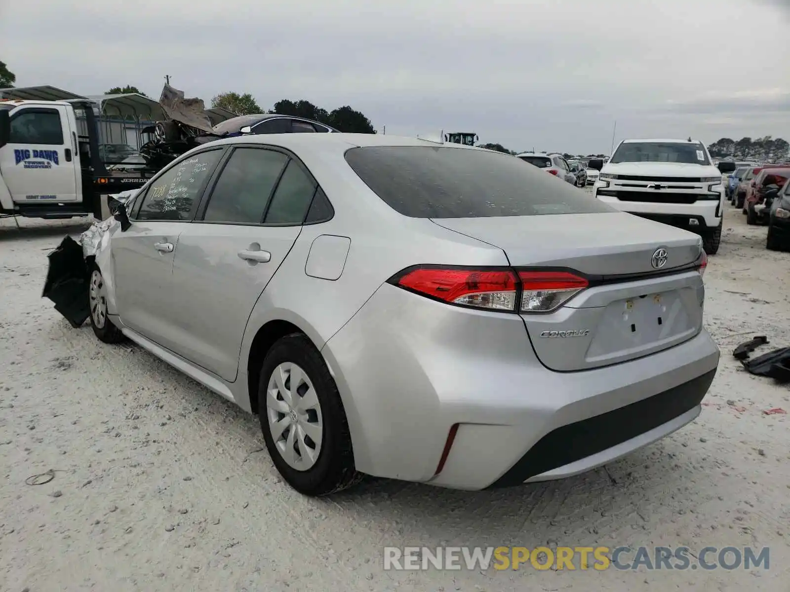 3 Photograph of a damaged car JTDDPRAE9LJ071255 TOYOTA COROLLA 2020