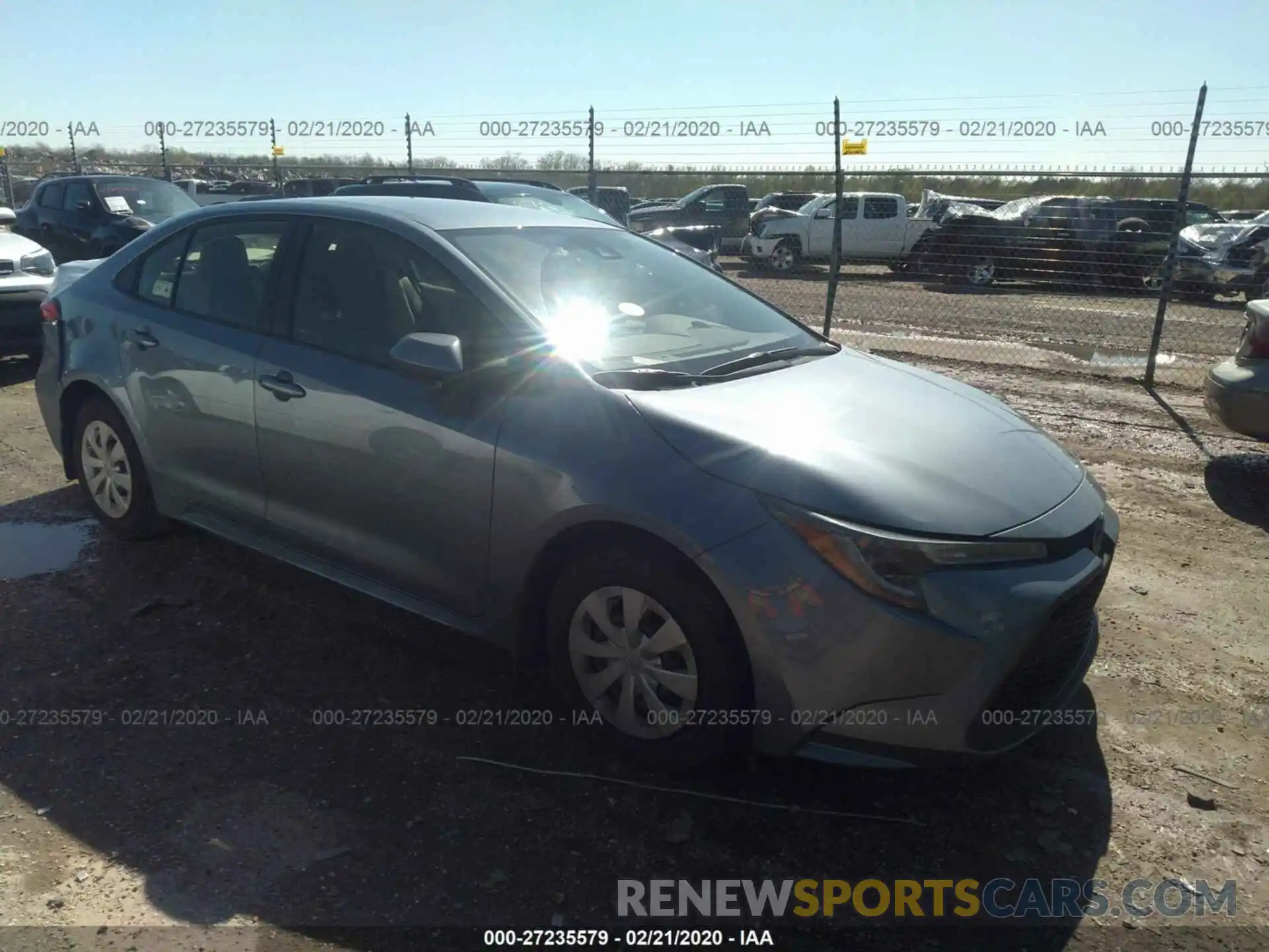 1 Photograph of a damaged car JTDDPRAE9LJ073846 TOYOTA COROLLA 2020