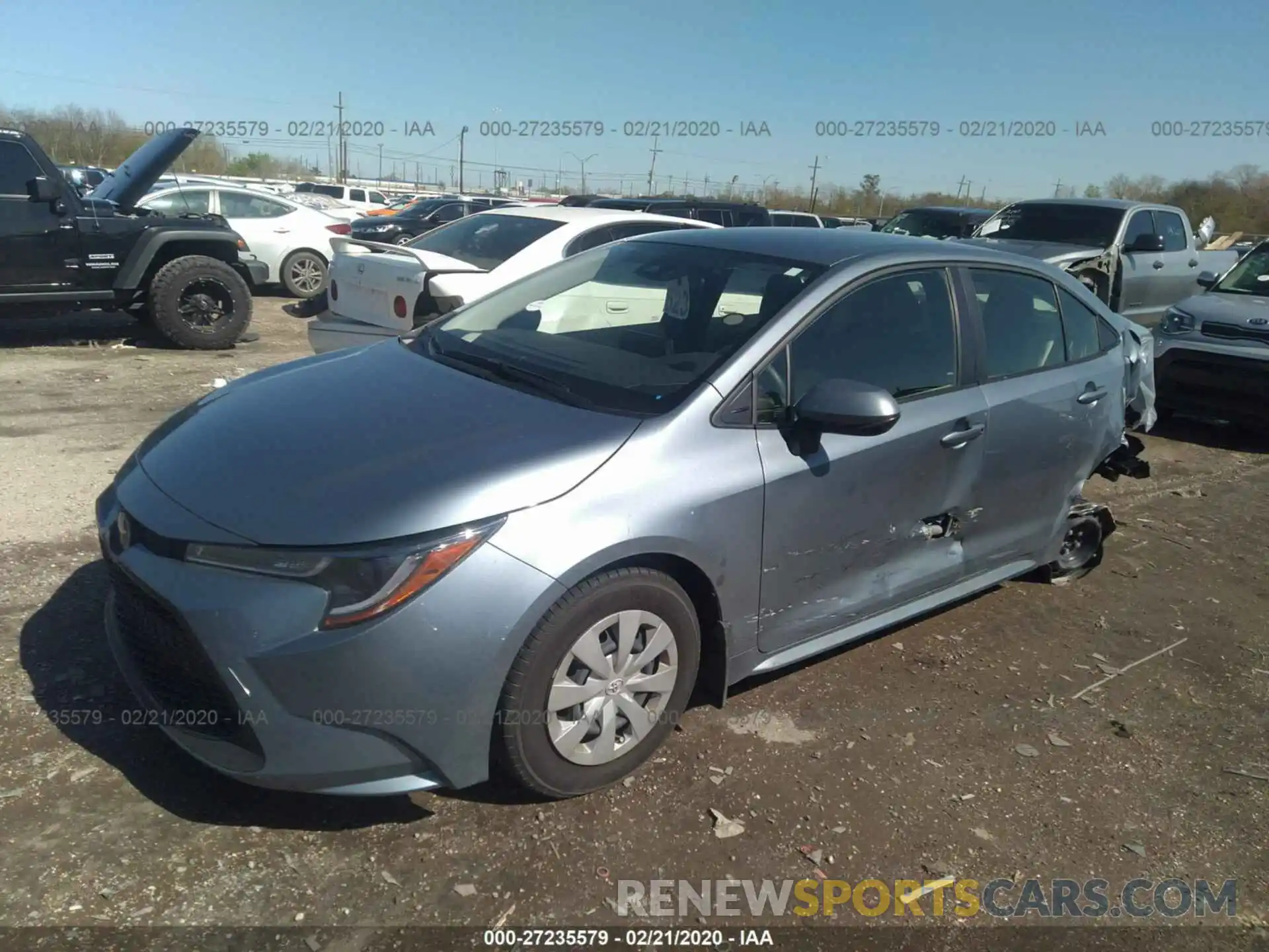 2 Photograph of a damaged car JTDDPRAE9LJ073846 TOYOTA COROLLA 2020