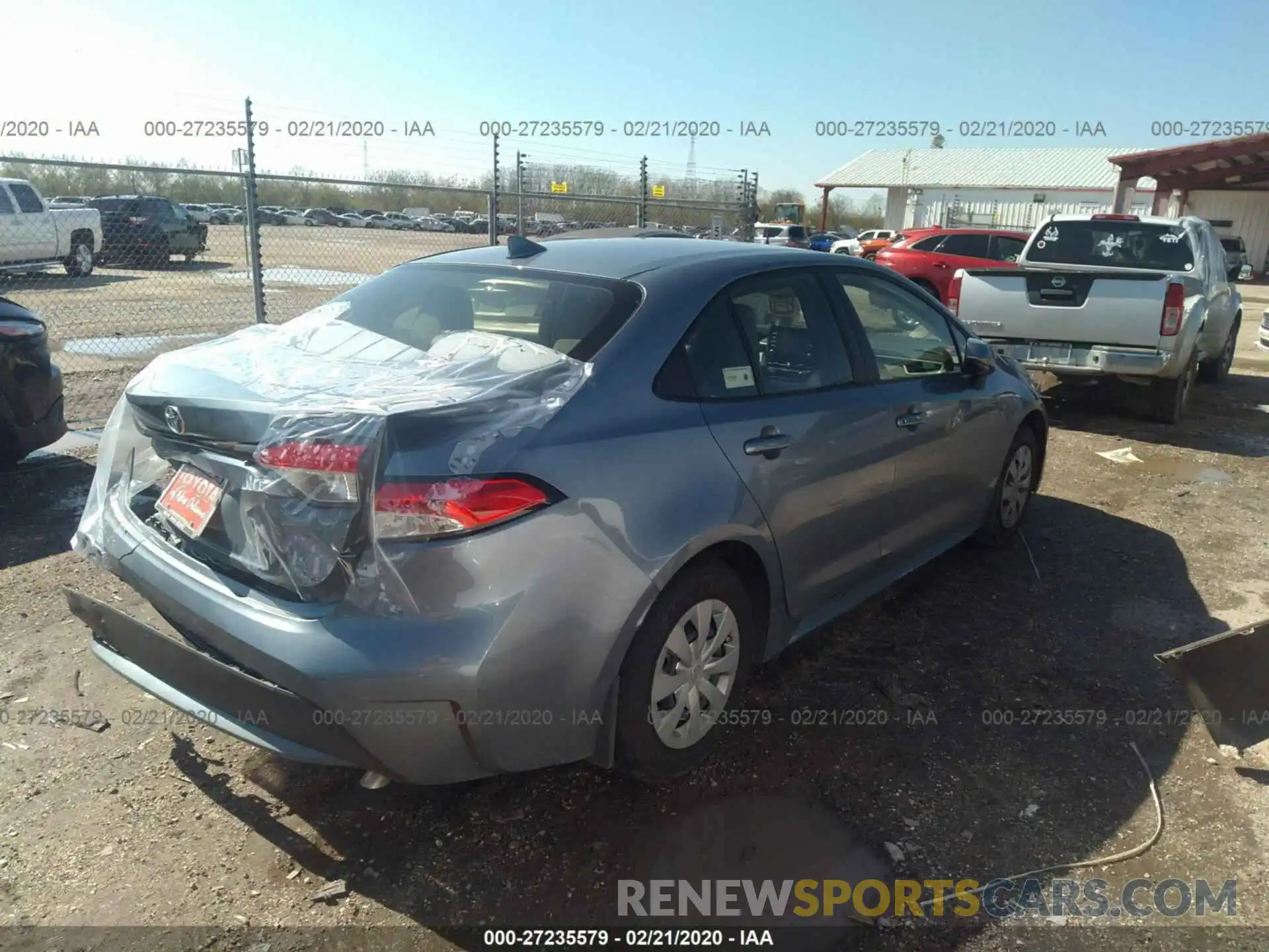 4 Photograph of a damaged car JTDDPRAE9LJ073846 TOYOTA COROLLA 2020