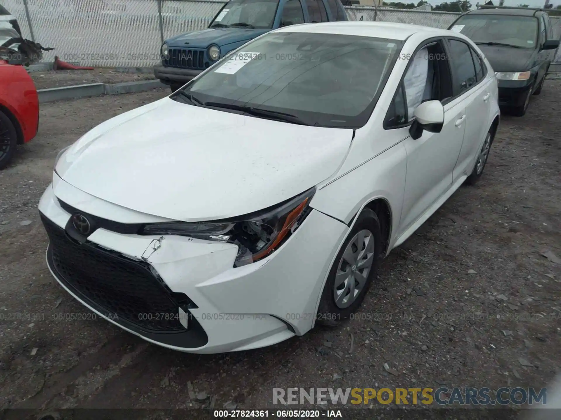 2 Photograph of a damaged car JTDDPRAE9LJ079534 TOYOTA COROLLA 2020