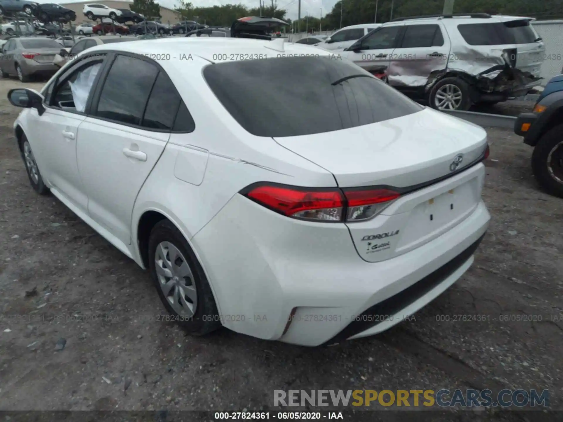 3 Photograph of a damaged car JTDDPRAE9LJ079534 TOYOTA COROLLA 2020