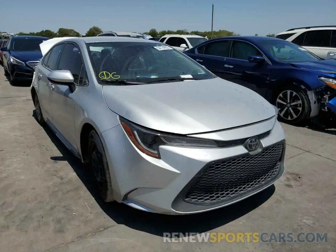 1 Photograph of a damaged car JTDDPRAEXLJ068154 TOYOTA COROLLA 2020