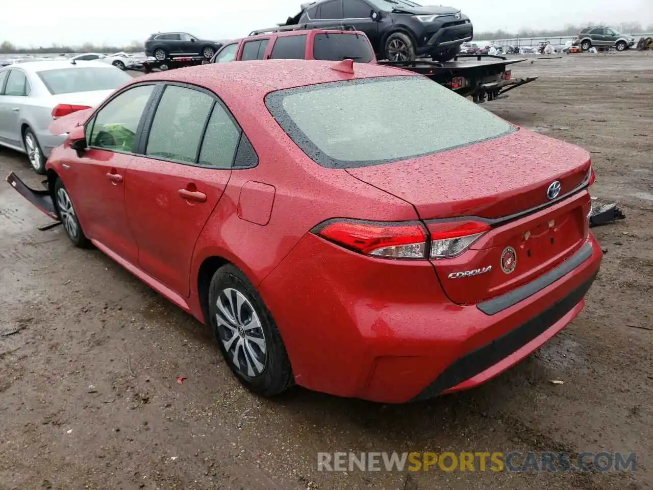 3 Photograph of a damaged car JTDEBRBE0LJ000480 TOYOTA COROLLA 2020