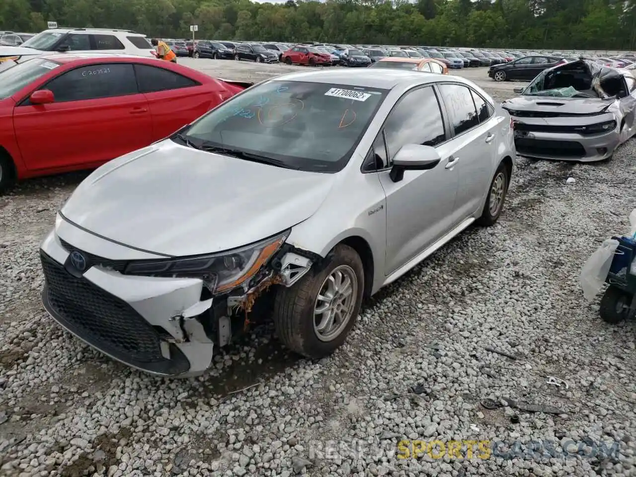 2 Photograph of a damaged car JTDEBRBE0LJ002178 TOYOTA COROLLA 2020