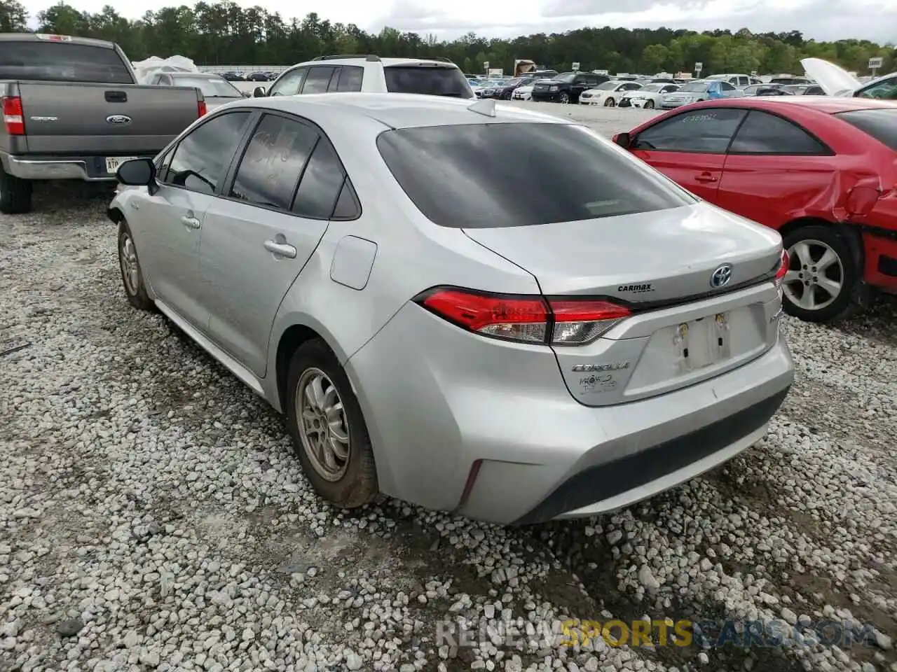 3 Photograph of a damaged car JTDEBRBE0LJ002178 TOYOTA COROLLA 2020