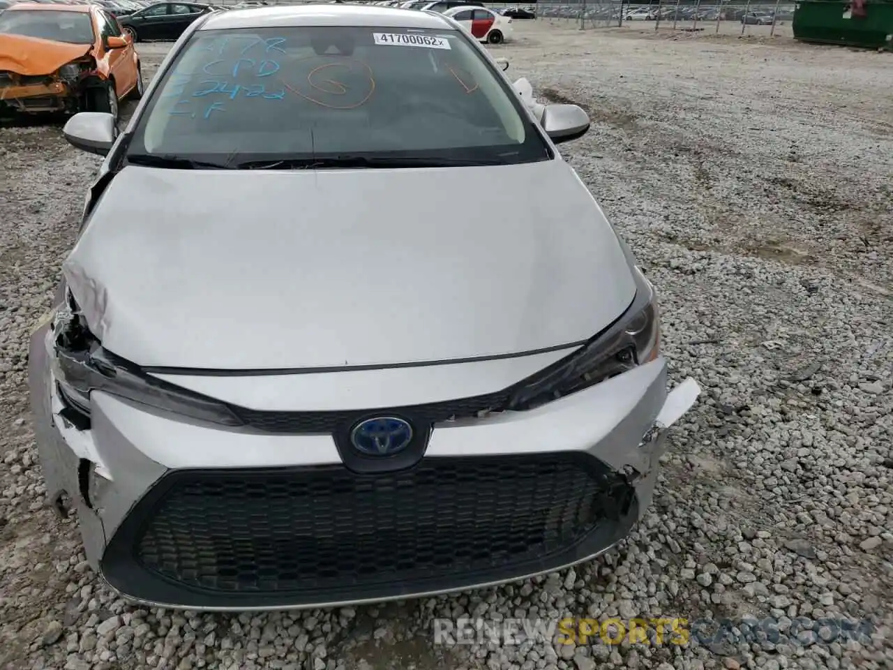 9 Photograph of a damaged car JTDEBRBE0LJ002178 TOYOTA COROLLA 2020