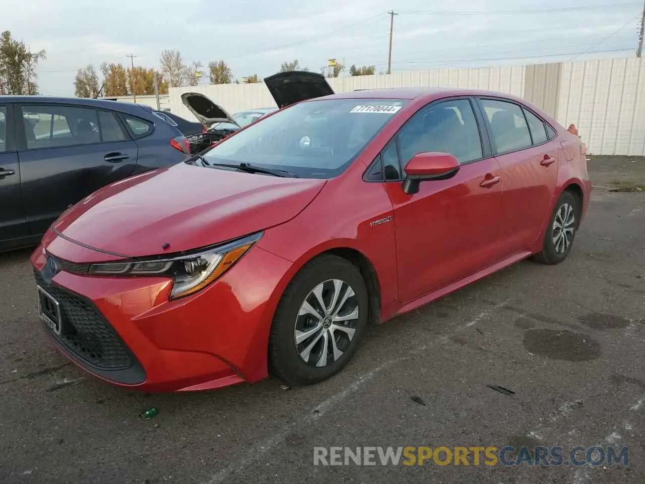1 Photograph of a damaged car JTDEBRBE0LJ003301 TOYOTA COROLLA 2020