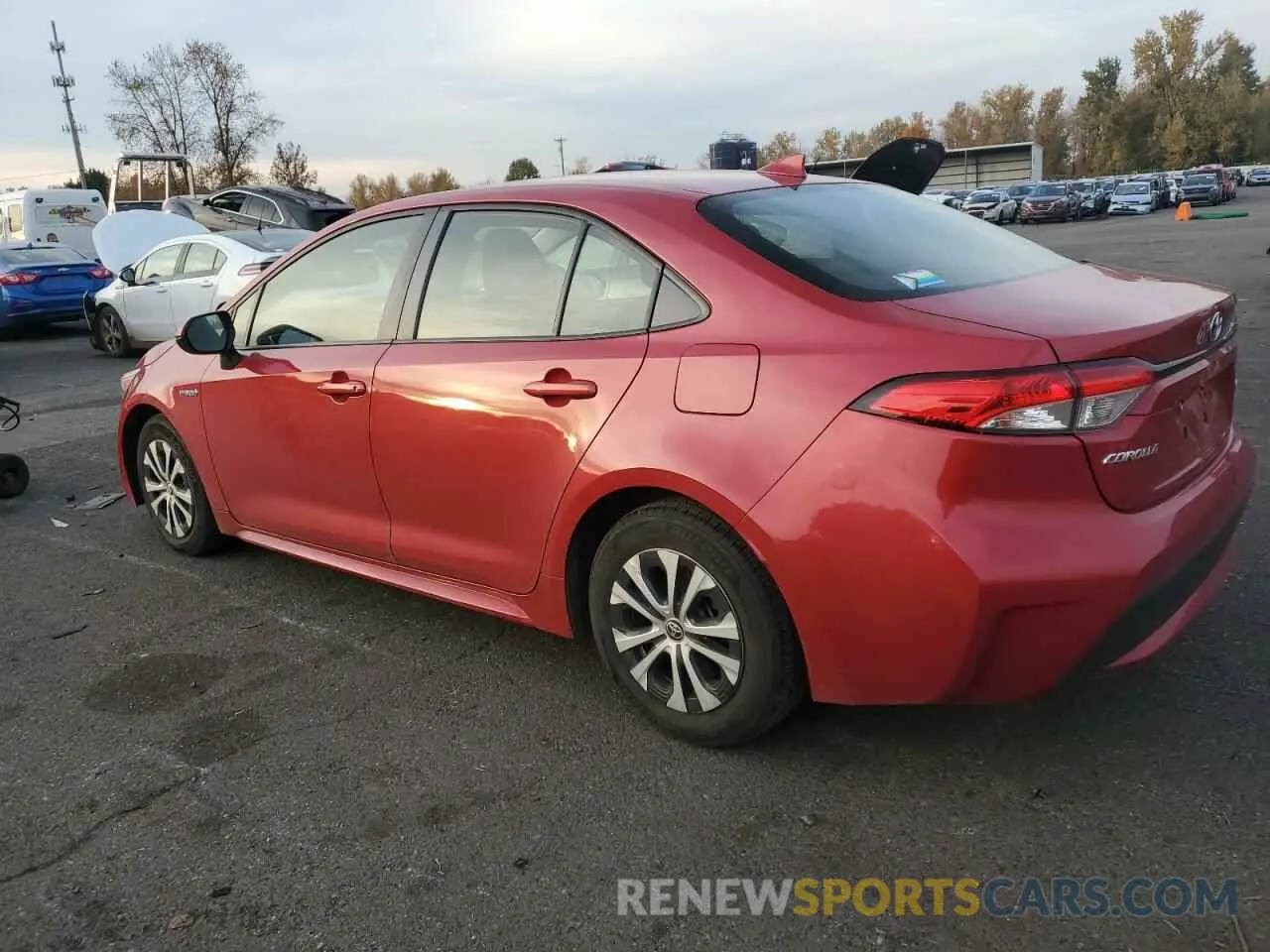 2 Photograph of a damaged car JTDEBRBE0LJ003301 TOYOTA COROLLA 2020
