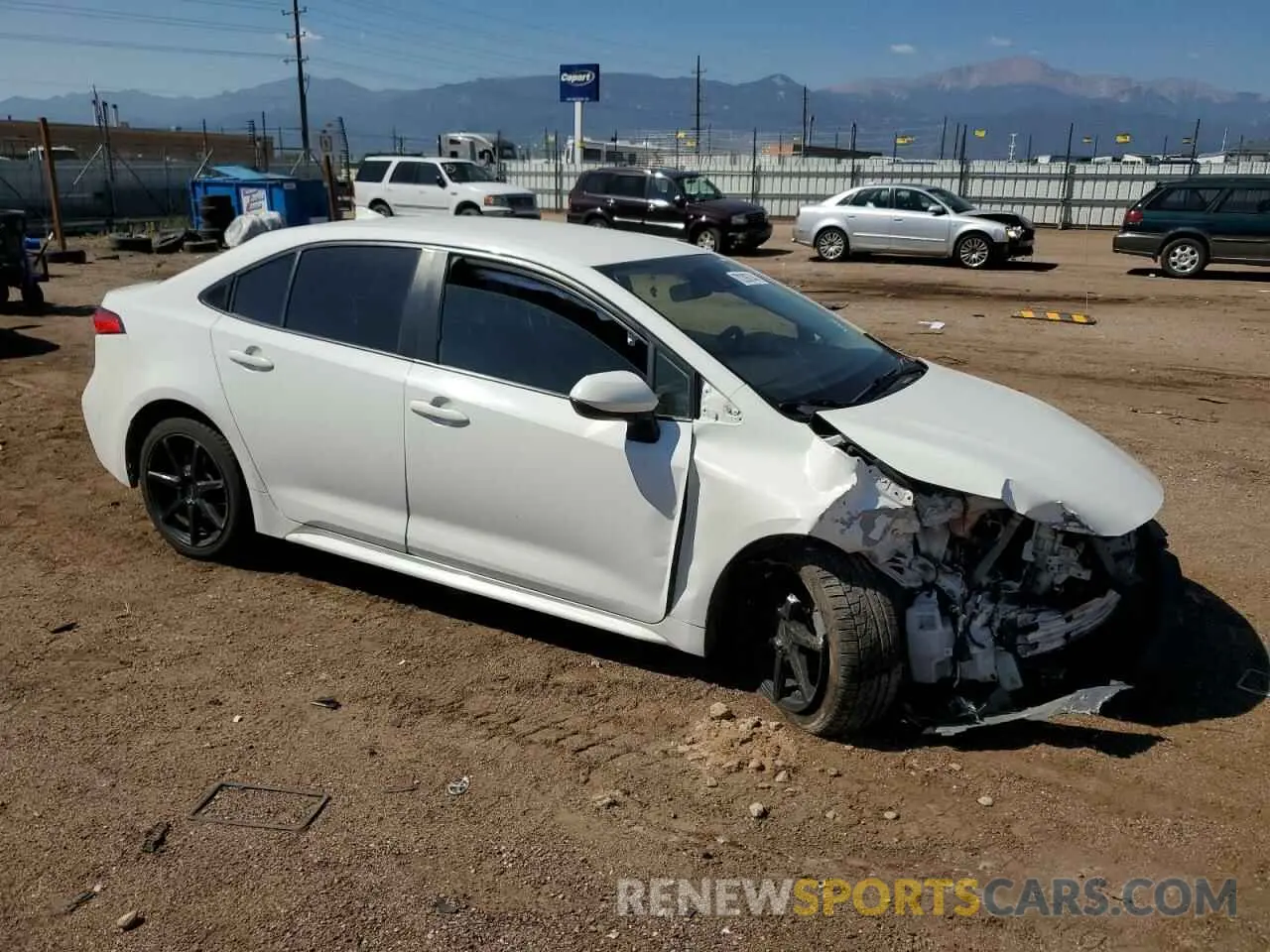 4 Photograph of a damaged car JTDEBRBE0LJ009762 TOYOTA COROLLA 2020