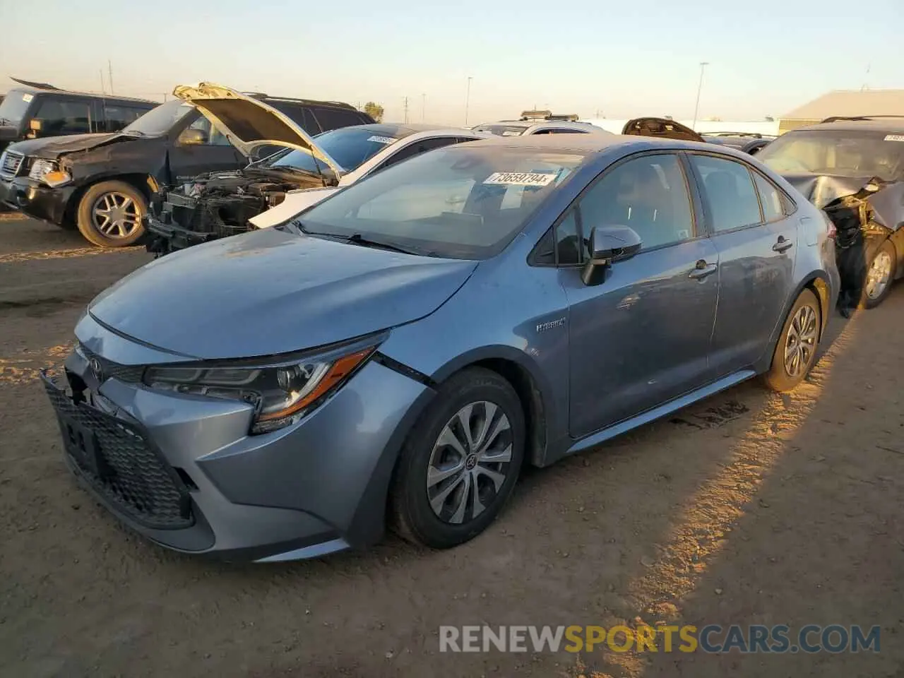 1 Photograph of a damaged car JTDEBRBE0LJ010569 TOYOTA COROLLA 2020