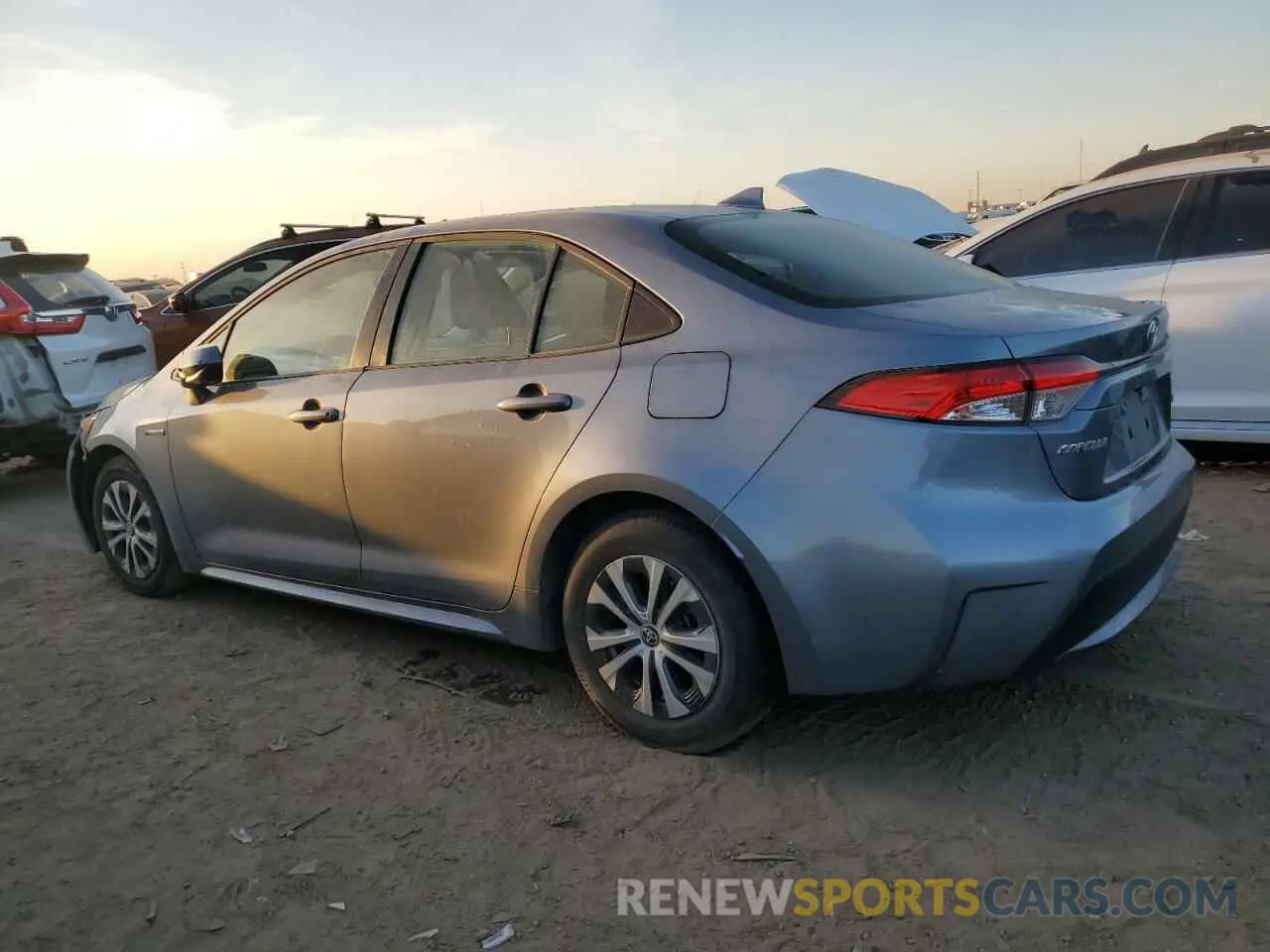2 Photograph of a damaged car JTDEBRBE0LJ010569 TOYOTA COROLLA 2020
